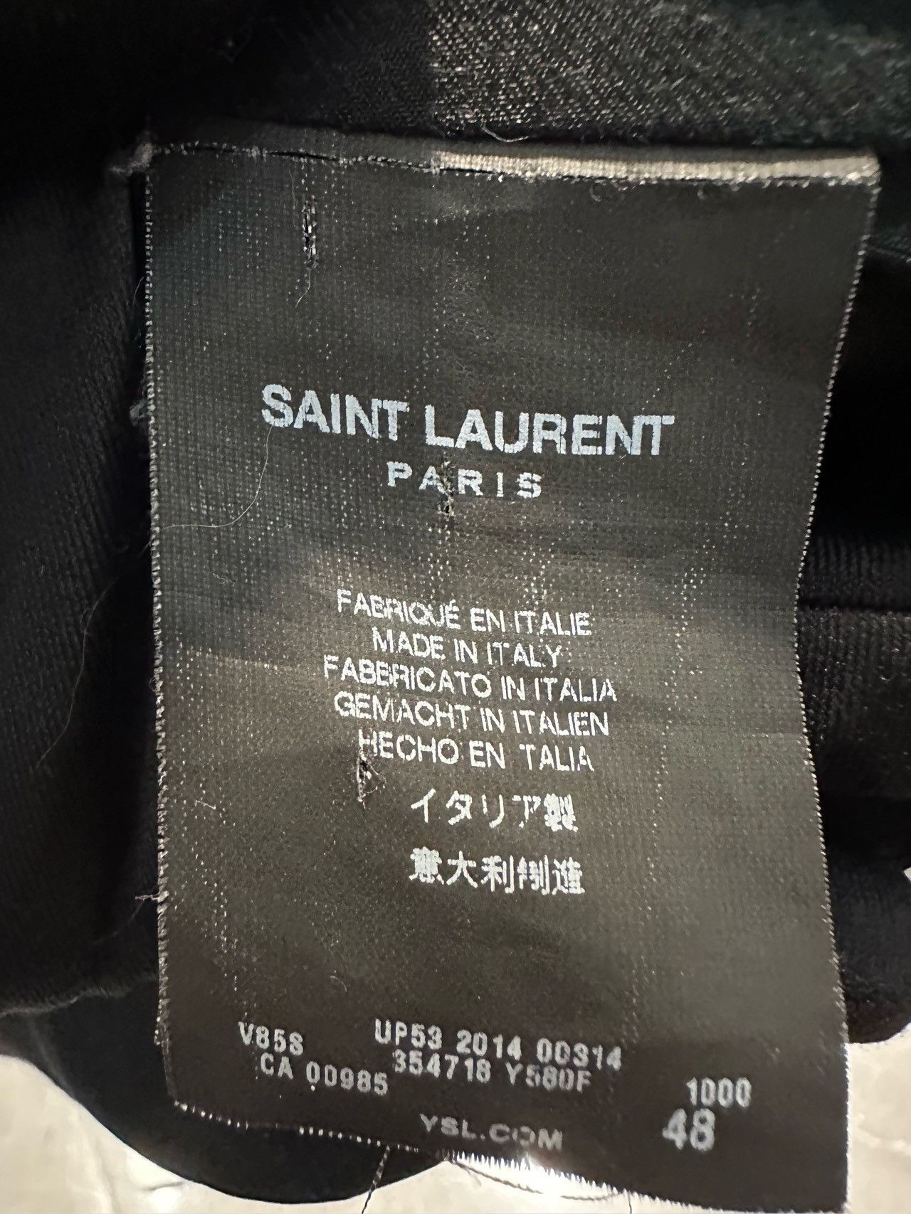 Saint Laurent Paris Saint laurent Black color-block baseball jacket 2501-Nextar Size US M / EU 48-50 / 2 - 6 Thumbnail