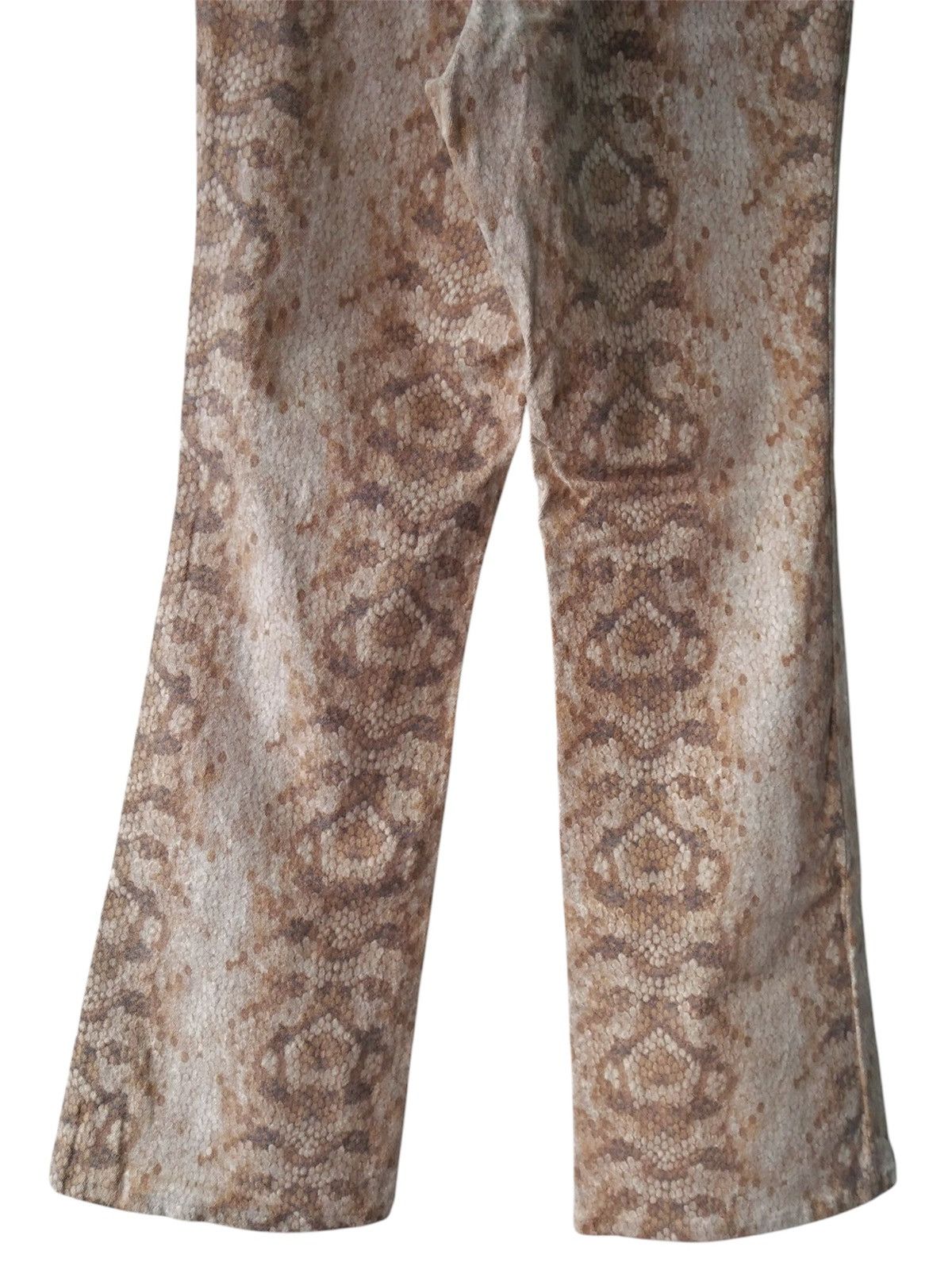If Six Was Nine Rare!! Vintage Snake Skin ROUX DI PERFE Flare Jeans Size US 28 / EU 44 - 14 Thumbnail