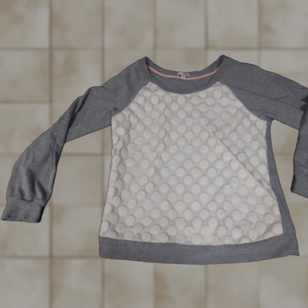 Vintage Bongo Blouse Shirt Womens Large Gray Pullover Cap Sleeve Crew Neck Regular Size L / US 10 / IT 46 - 1 Thumbnail