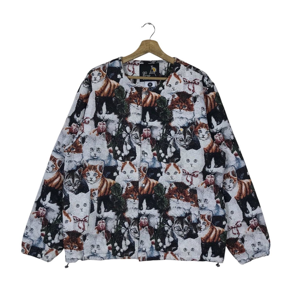 go slow caravan Vintage Go Slow Caravan Cat Graphic Sweater Jacket Size US M / EU 48-50 / 2 - 1 Thumbnail