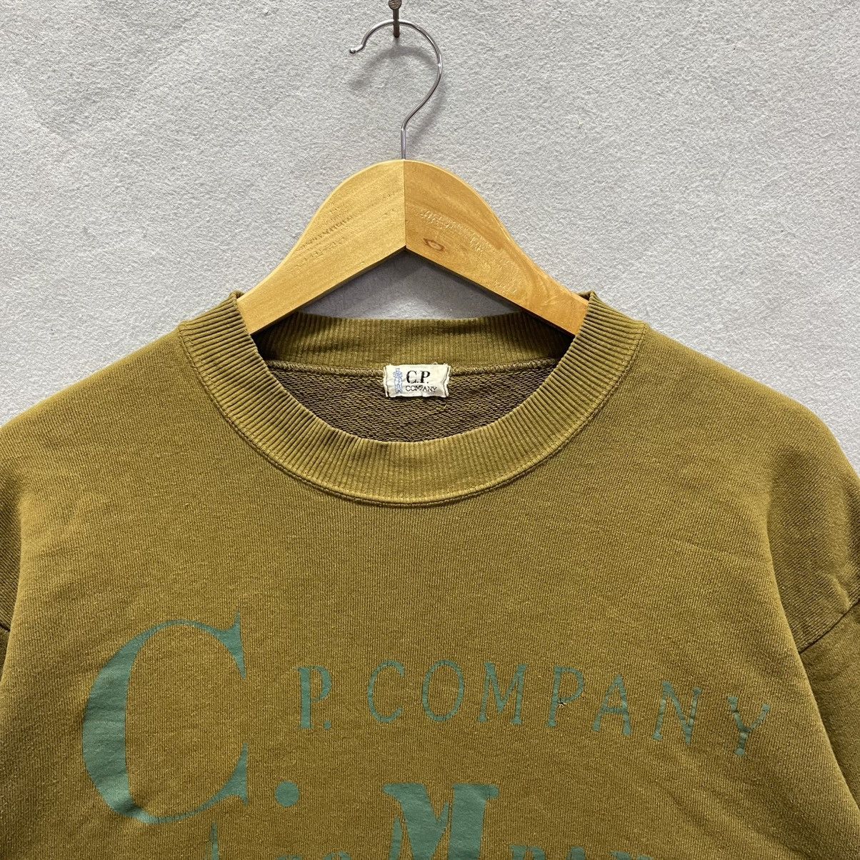 C.P. Company Vintage C.P. Company Garment Dyed Sweatshirt (Olive Green) Size US M / EU 48-50 / 2 - 2 Thumbnail