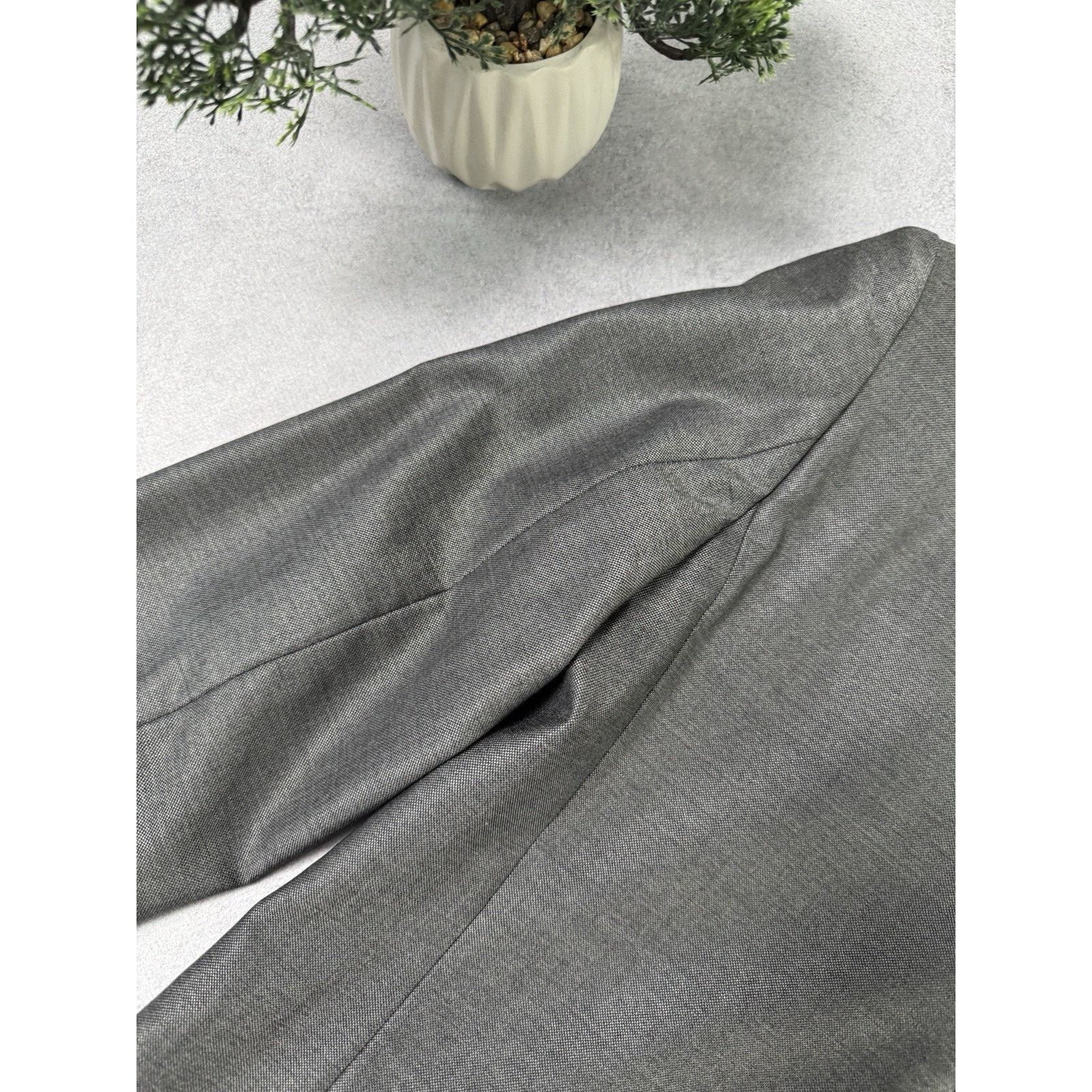 Max Mara Max Mara Women Blazer Jacket Grey IT 42; US 8 Wool/Silk Size M / US 6-8 / IT 42-44 - 17 Thumbnail