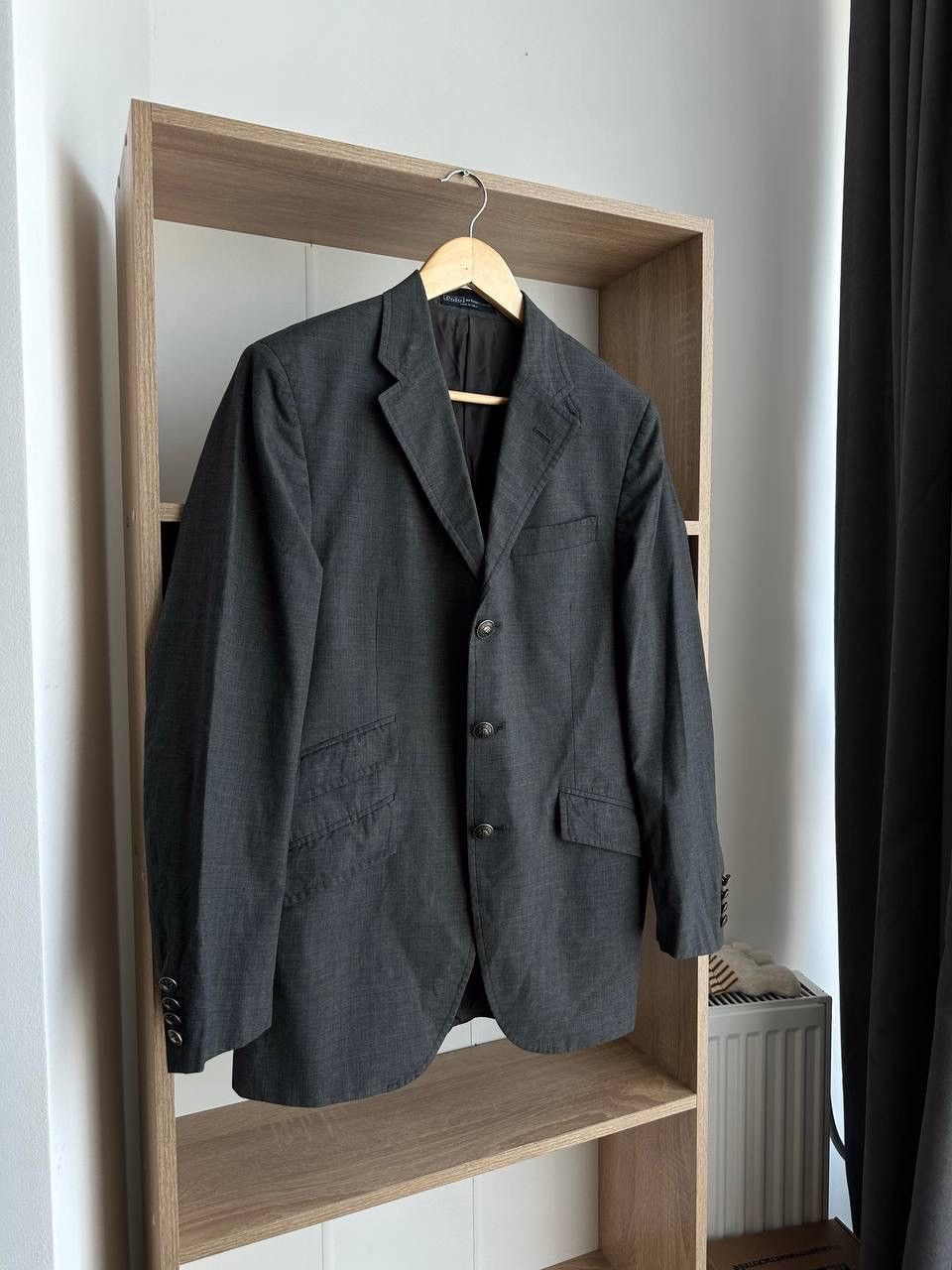 Polo Ralph Lauren × Vintage Vintage Polo Ralph Lauren Gray PRL Blazer Jacket Size 42R - 9 Thumbnail