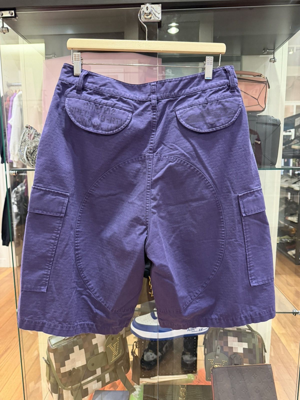Corteiz Corteiz Cargo Shorts - Purple Size US 33 - 2 Thumbnail