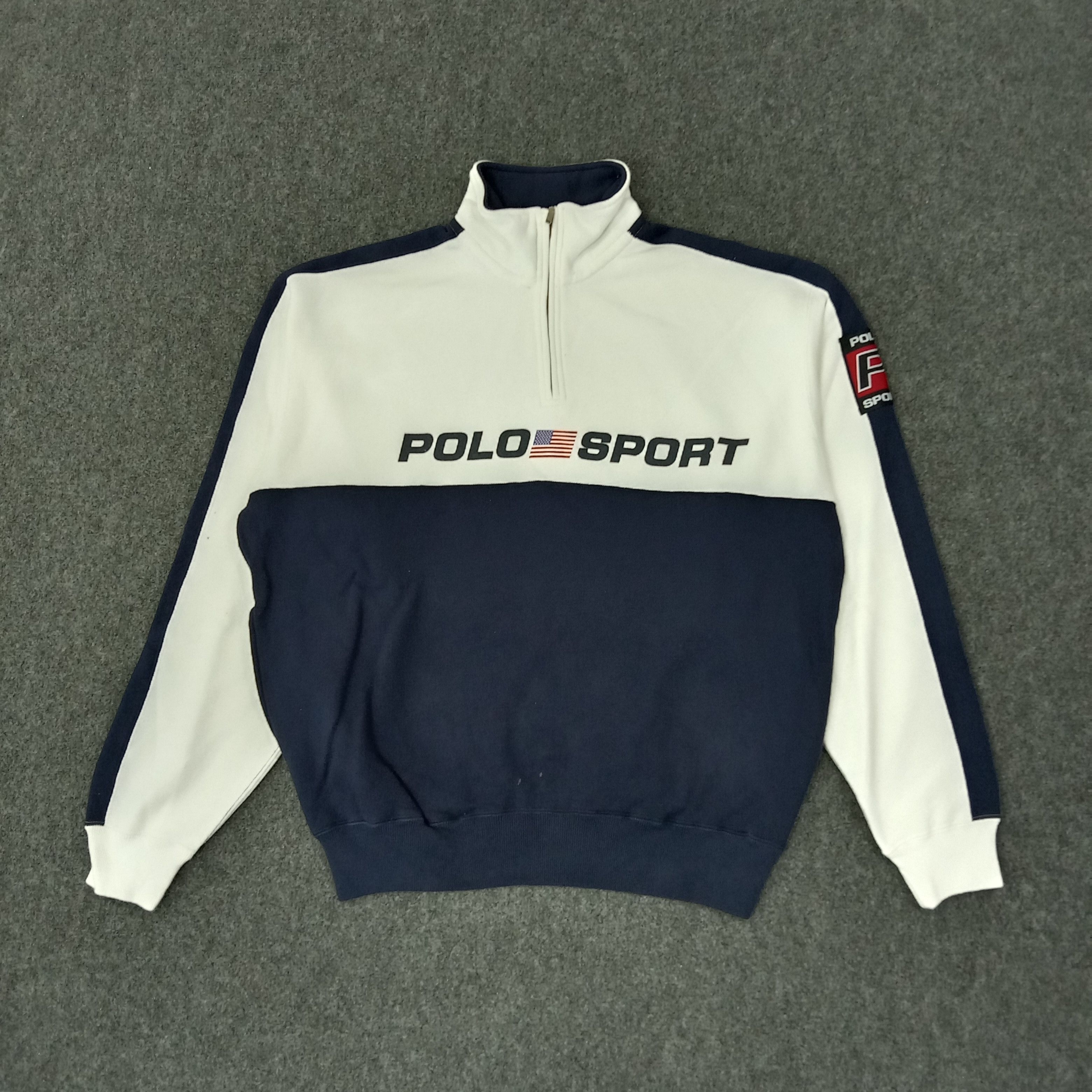 Polo Ralph Lauren Polo Sports American Half Zipper Sweatshirt C256N1 Size US XL / EU 56 / 4 - 1 Thumbnail