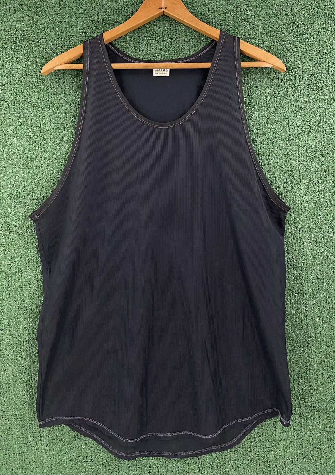 Jockey VTG 70’s Jockey Thorobred Ribbed Sheer Black Tank Top Size US M / EU 48-50 / 2 - 1 Thumbnail