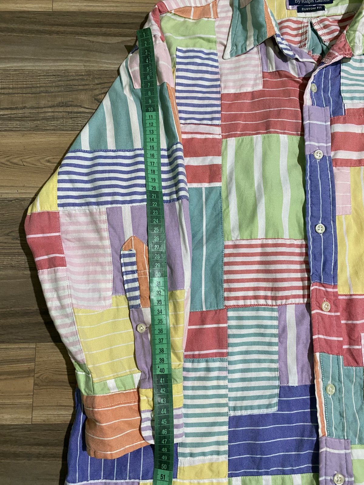 Polo Ralph Lauren POLO RALPH LAUREN PATCHWORK SHIRT 3/4 SLEEVE Size US L / EU 52-54 / 3 - 11 Thumbnail
