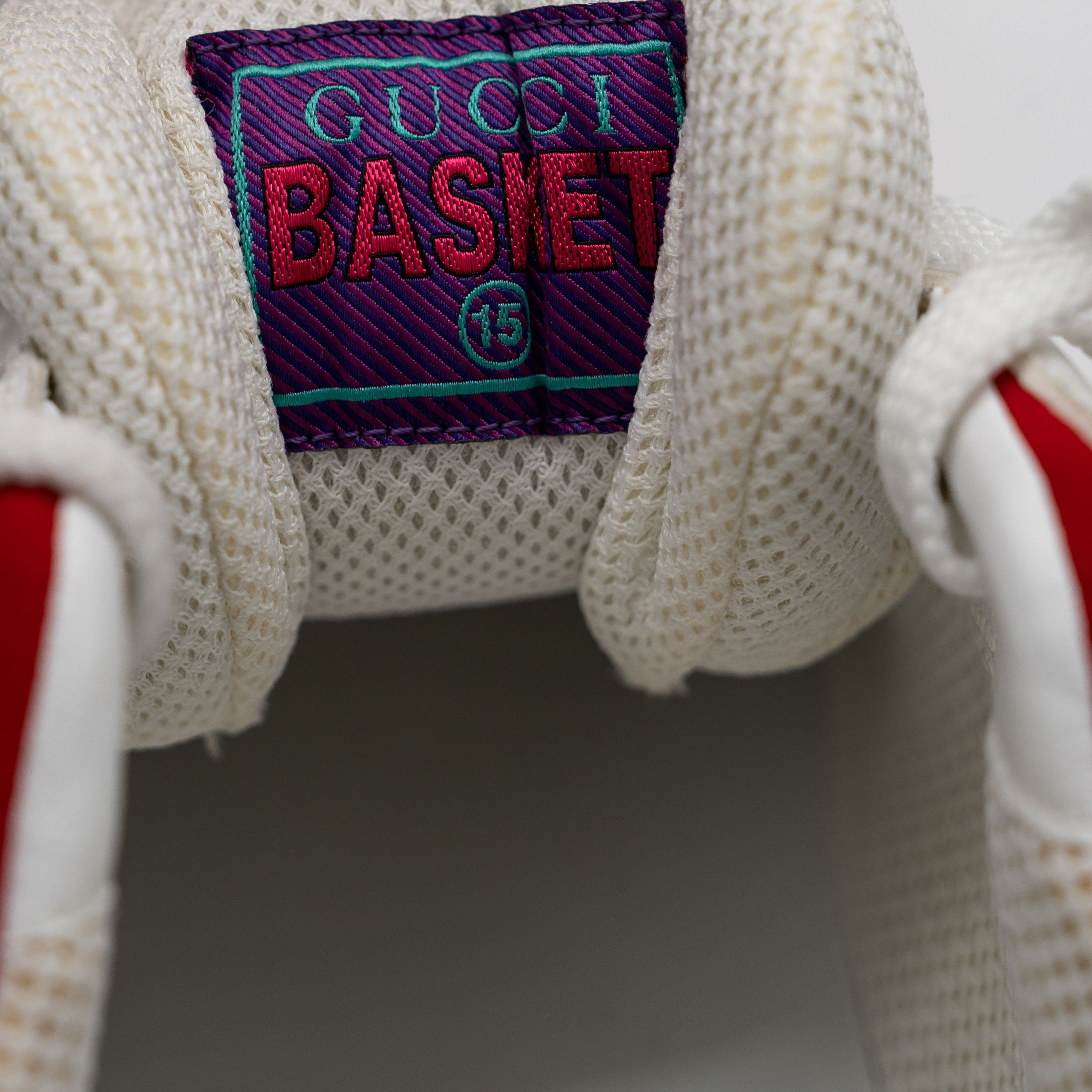 Gucci 15G 15.5 US Gucci Basket Low White Red Black Sneakers Size US 15 / EU 48 - 10 Thumbnail