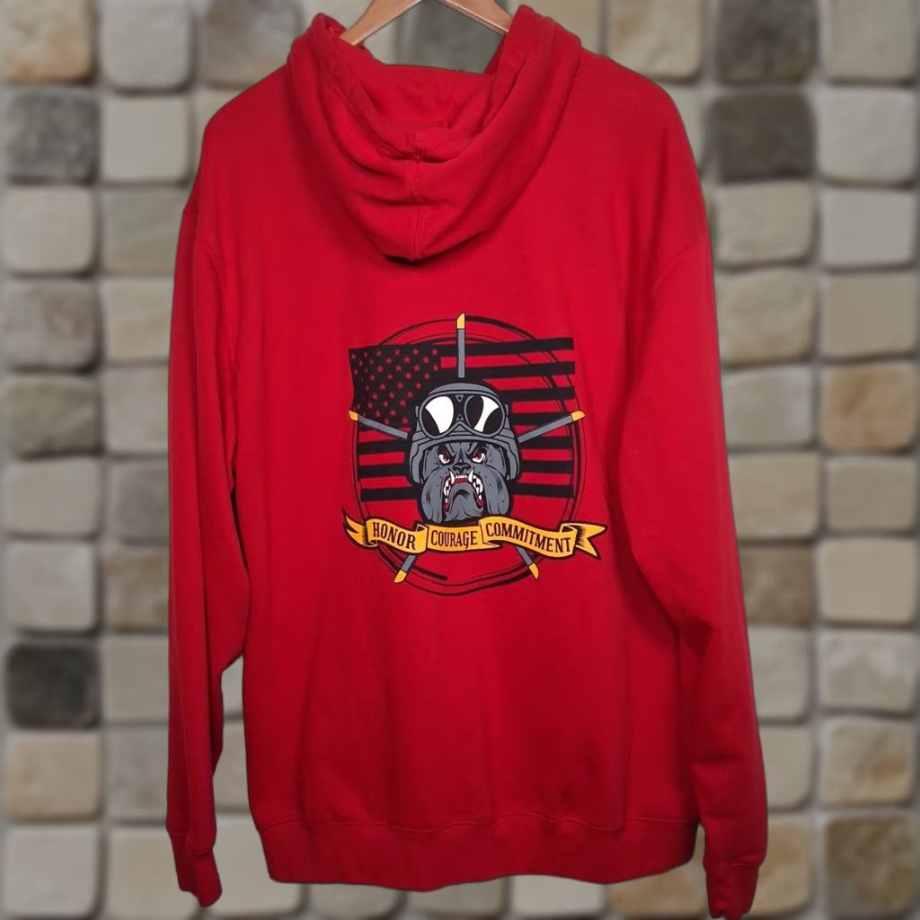 Vintage District USMC Hoodie Men 2XL Red Sweatshirt Aviation Marines United States Military Graphic Hooded Swetshirt V.I.T. Fleece Fall Spring Winter 2XL Mens Size US XXL / EU 58 / 5 - 1 Thumbnail