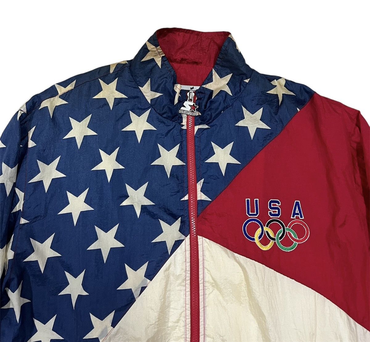 Starter × USA Olympics × Vintage Vintage usa olympic starter windbreaker Size US XL / EU 56 / 4 - 4 Thumbnail