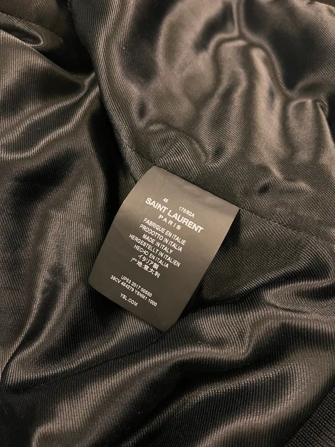 Saint Laurent Paris AW2017 Saint Laurent Black Goat Suede Leather Trucker Jacket Size US S / EU 44-46 / 1 - 10 Thumbnail