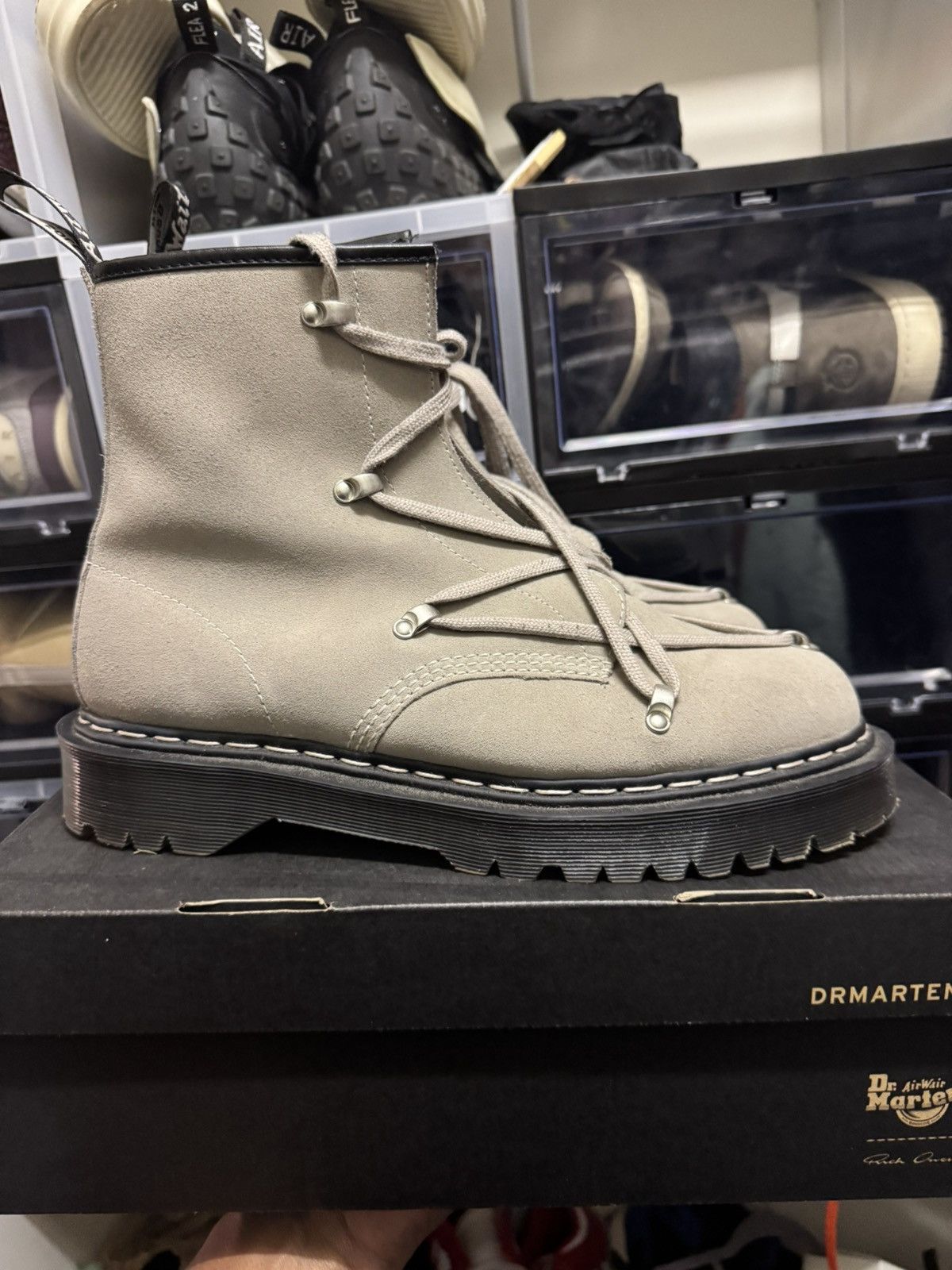 Dr. Martens × Rick Owens × Rick Owens Drkshdw Rick Owen x Dr. Martin Size US 13 / EU 46 - 1 Thumbnail