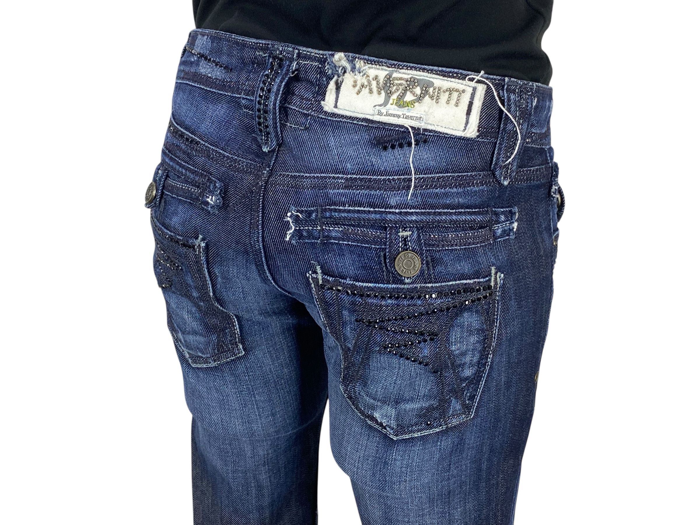 Designer Taverniti So Jeans Flare Jeans Pants Size 24" / US 00 / IT 34 - 9 Thumbnail