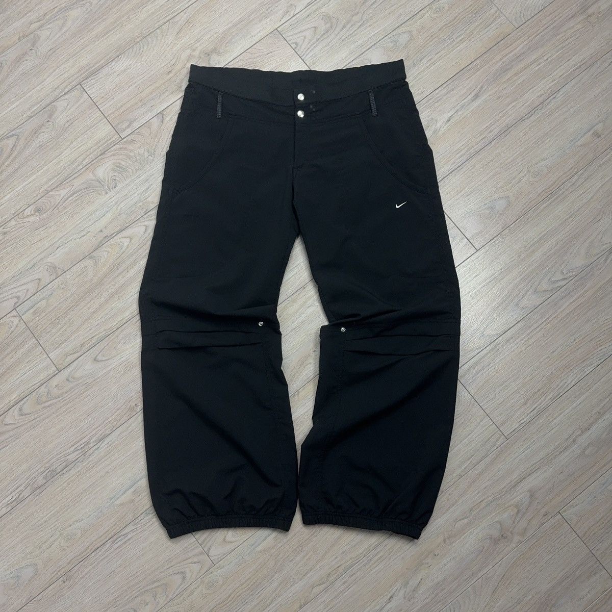 Nike Vintage Nike 90s Sphere Dry Baggy Drill Black Sweatpants Size US 37 - 1 Thumbnail