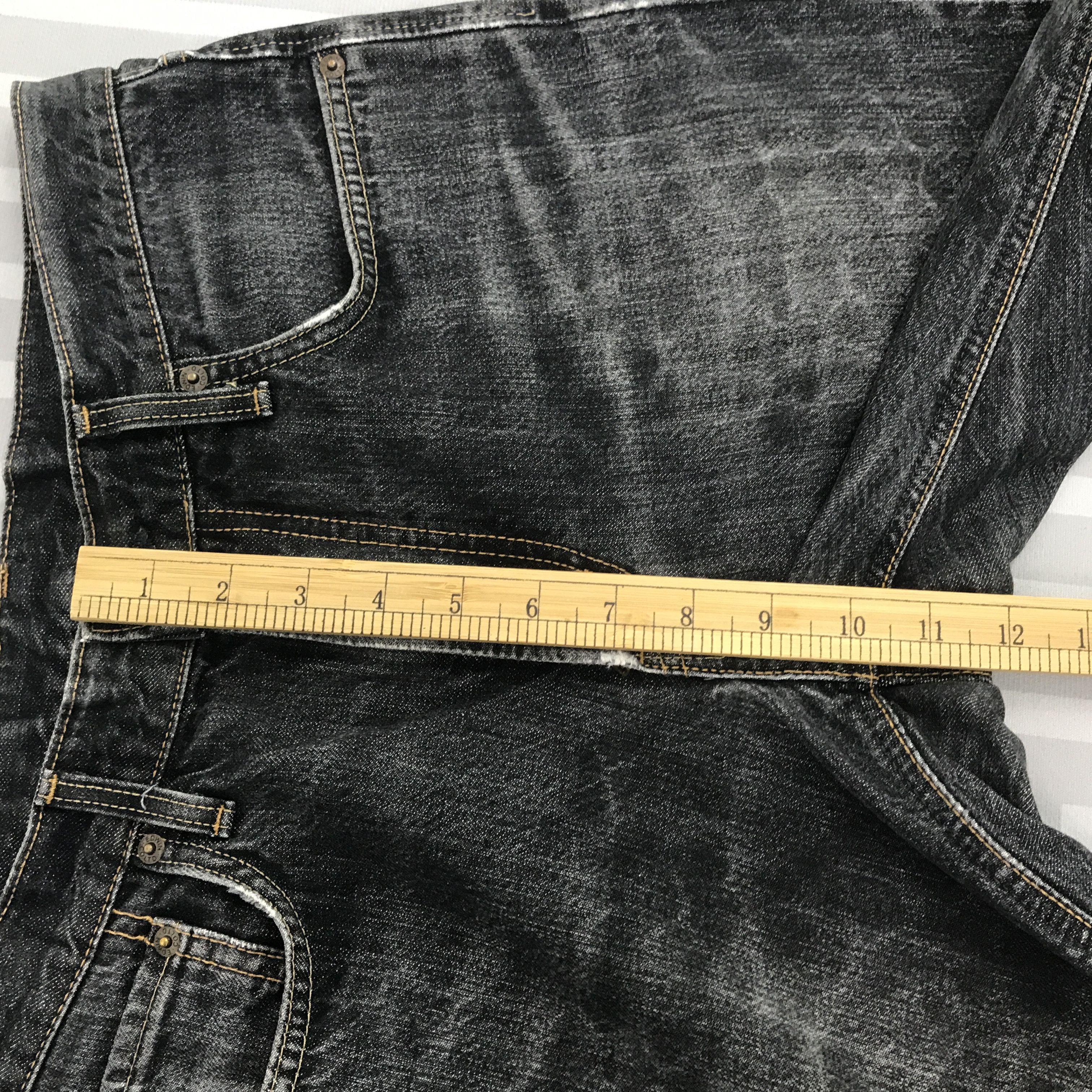 Edwin × Japanese Brand × Vintage Vintage Edwin Black faded distressed Denim jeans Size US 31 - 9 Thumbnail