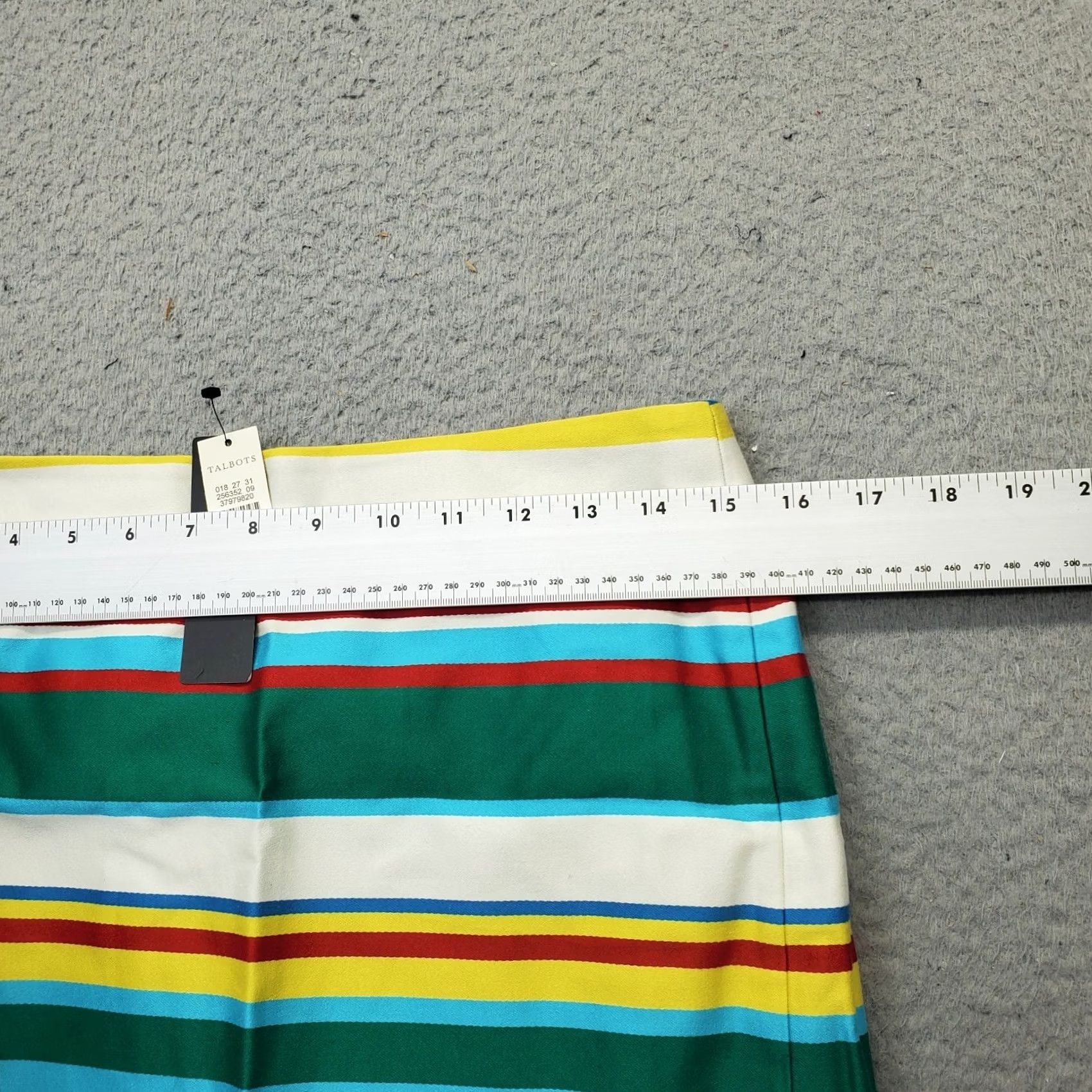 Talbots Talbots Women 4 Striped Straight & Pencil Skirt Lightweight Lined Back Zip Size 4 Multicolor Swing Casual Formal Party/Cocktail NWT Size 27" / US 4 / IT 40 - 4 Thumbnail