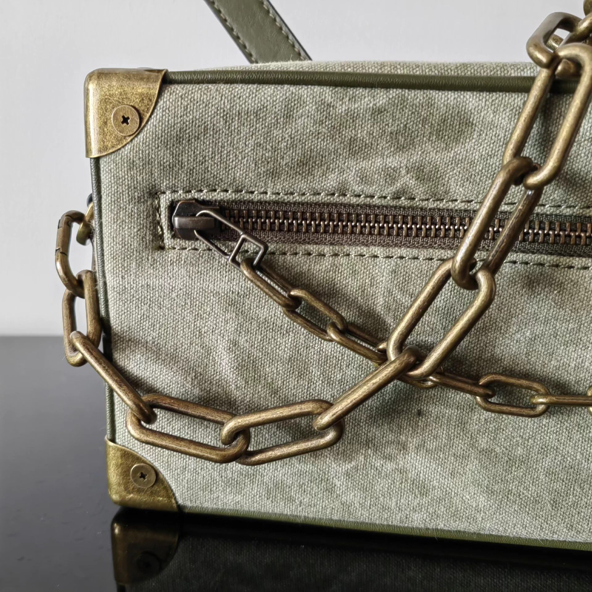 Other Conjure military cloth box bag chain side pocket Size ONE SIZE - 2 Thumbnail