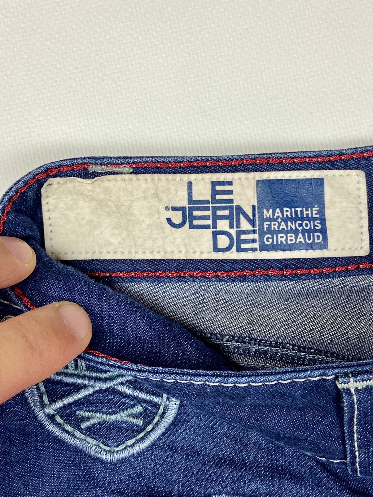 Marithe + Francois Girbaud × Vintage Marithe Francois Girbaud Navy Cropped Women Denim JeansSz 28 Size 30" / US 8 / IT 44 - 16 Thumbnail