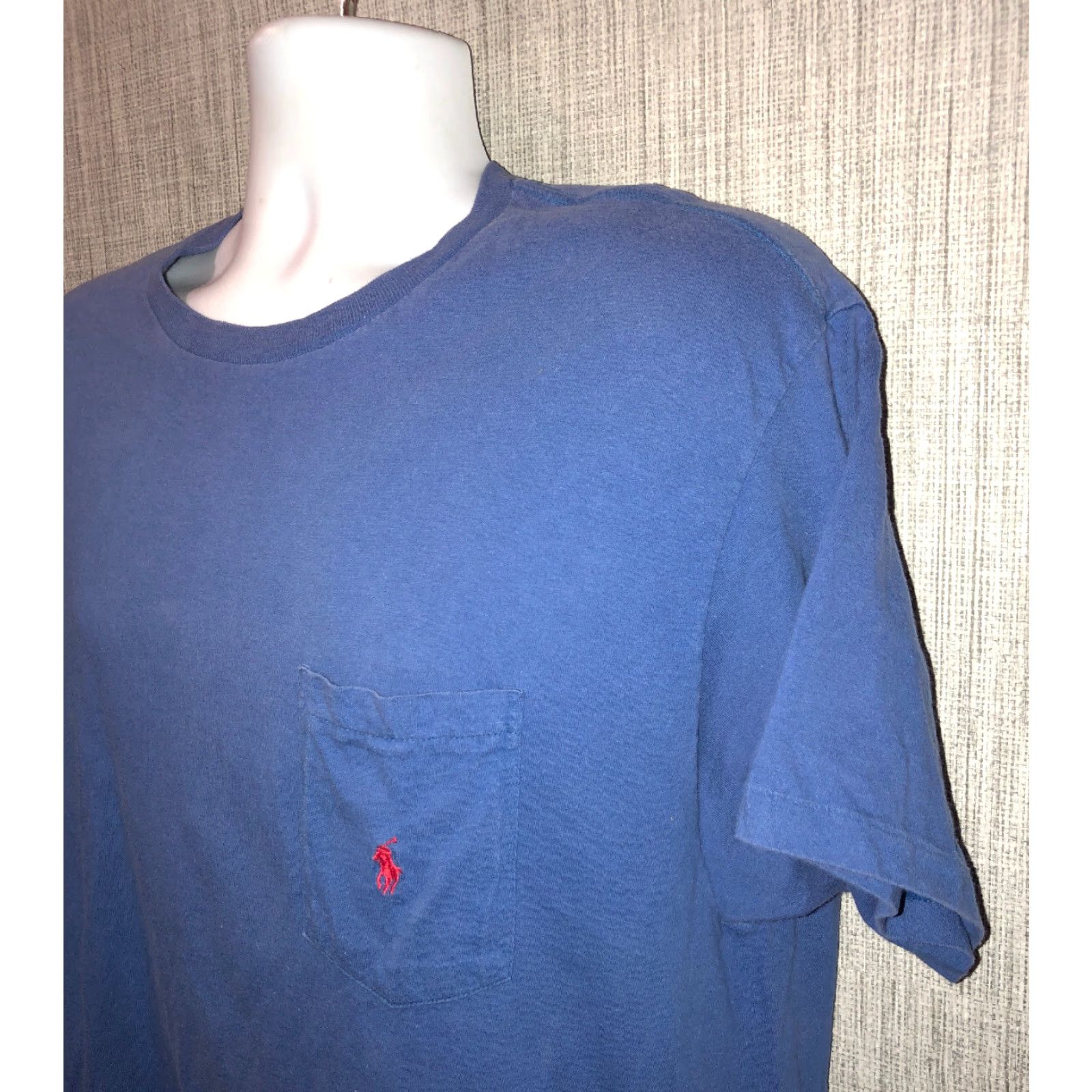 Polo Ralph Lauren VINTAGE Polo Ralph Lauren T-Shirt Men Short Sleeve Basic Tee Size M Blue Size US M / EU 48-50 / 2 - 2 Thumbnail