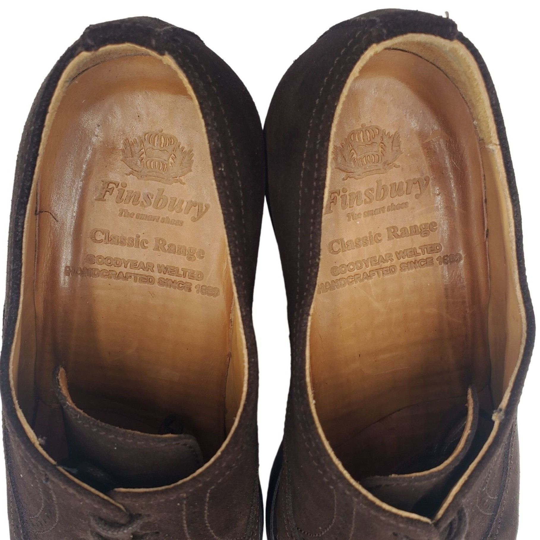 Other UK England Finsbury Dress Shoes Mens 6.5 Brown Suede Leather Size US 6.5 / EU 39-40 - 7 Thumbnail