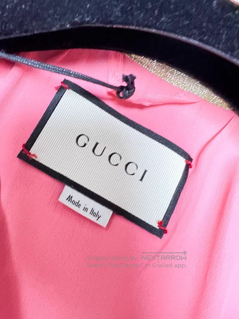 Gucci Gucci Rainbow plush full-print gold thread woven jacket Size S / US 4 / IT 40 - 6 Thumbnail