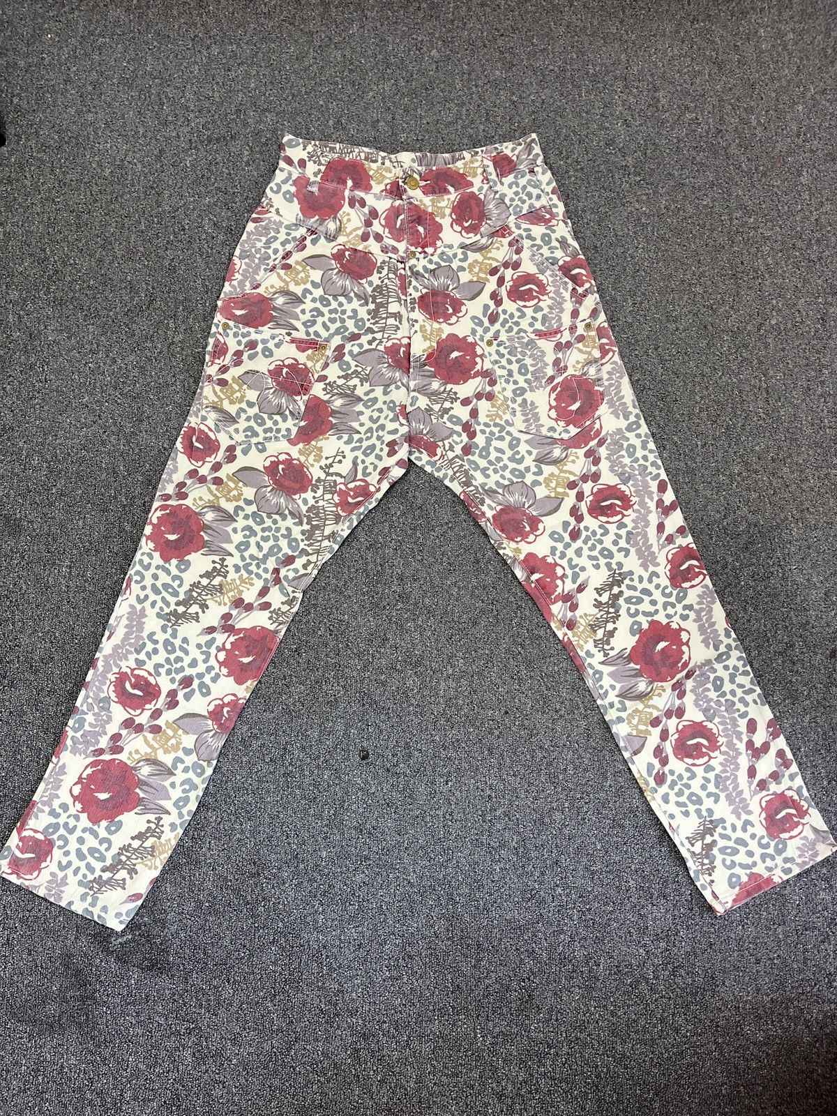 Issey Miyake Mercibeaucoup Issey Miyake Floral pant Avant Garde Size US 28 / EU 44 - 3 Thumbnail