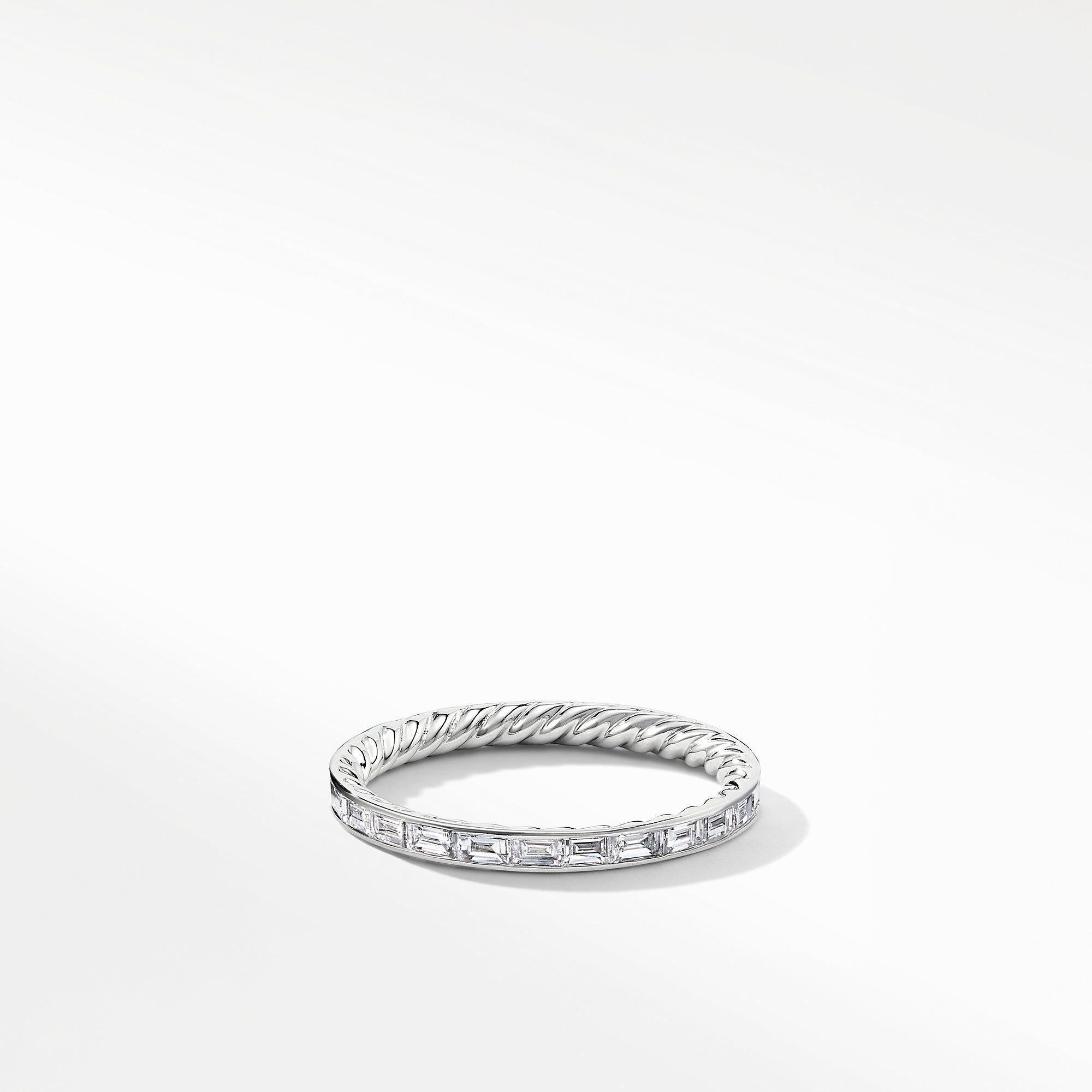 David Yurman o1w1db10325 Platinum with Baguette Diamonds Size ONE SIZE - 1 Thumbnail