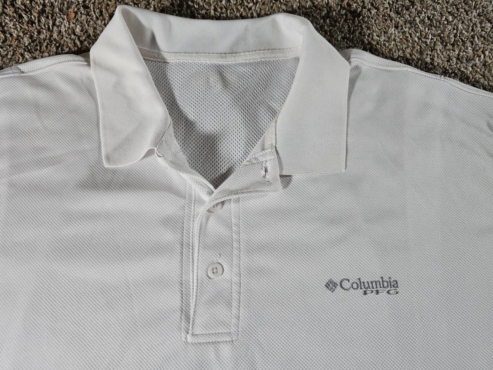 Columbia Columbia Men PFG Tamiami Polo Omni-Shade White STAIN Size US M / EU 48-50 / 2 - 2 Thumbnail