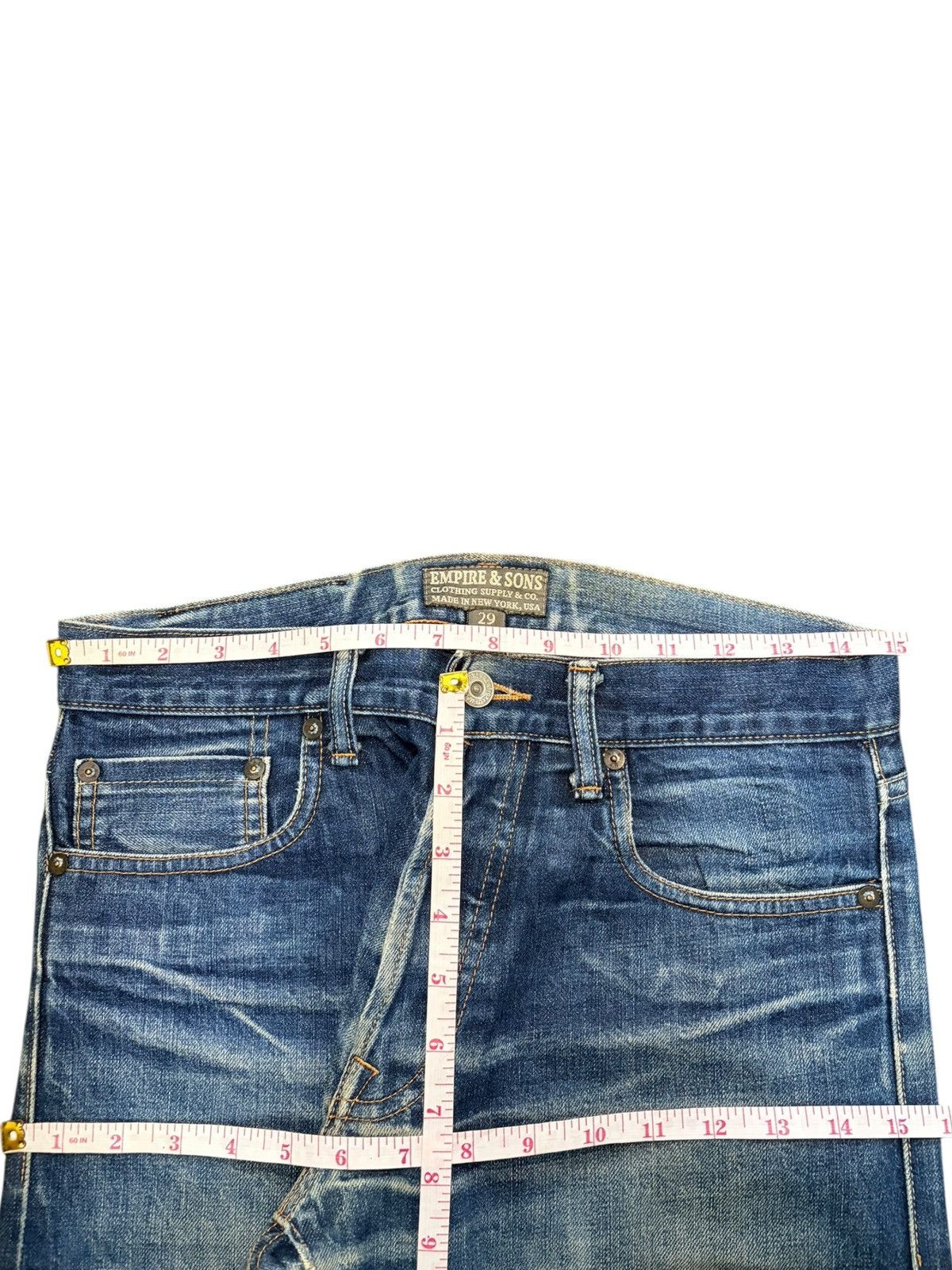 Edwin Vintage Empire & Sons Selvedge Distressed Jeans Size US 30 / EU 46 - 6 Thumbnail