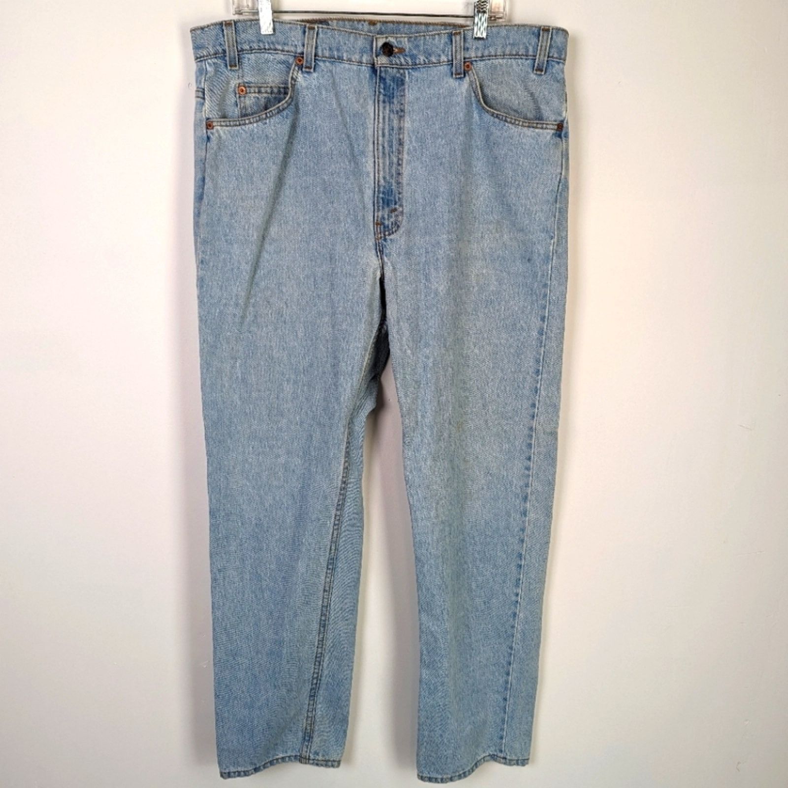 Levi's Vintage Levi's 505 Orange Tab Straight Leg Jeans 40 x 32 Size US 40 / EU 56 - 2 Thumbnail