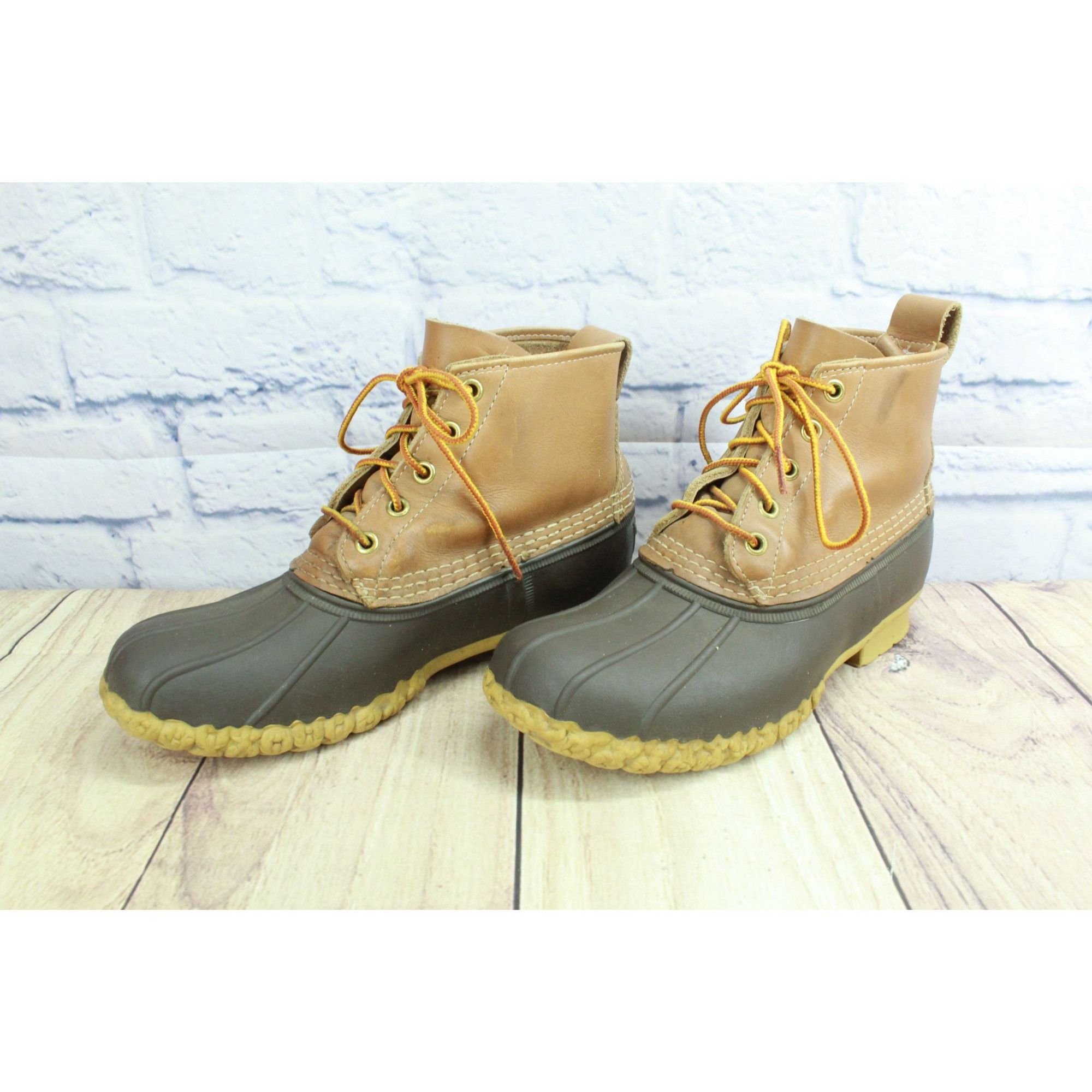 L.L. Bean × Leather LL Bean Leather Unlined Ankle Duck Boots Size 7 M Size US 7 / IT 37 - 2 Thumbnail