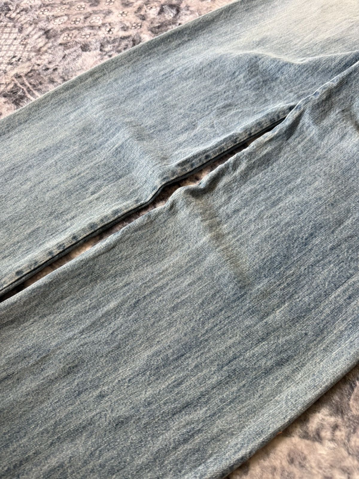 Japanese Brand Kooks & Phellica Flared Tribal Waist Skull Emblem Jeans Size US 28 / EU 44 - 18 Thumbnail