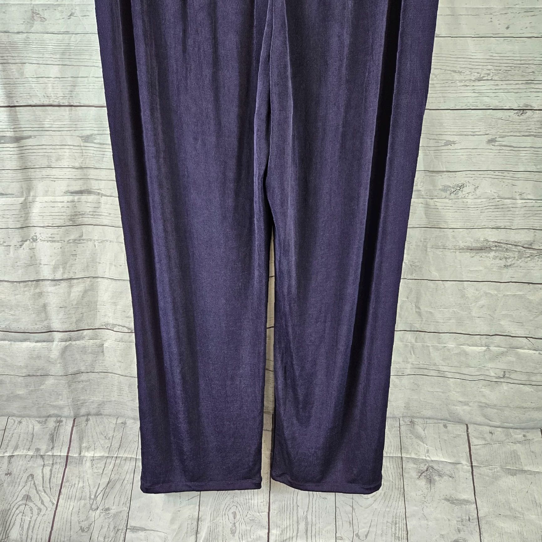 Vintage Chico's Travelers Womens No Tummy Pants XL Purple Pull On High Rise Size 40" / US 18 - 5 Thumbnail