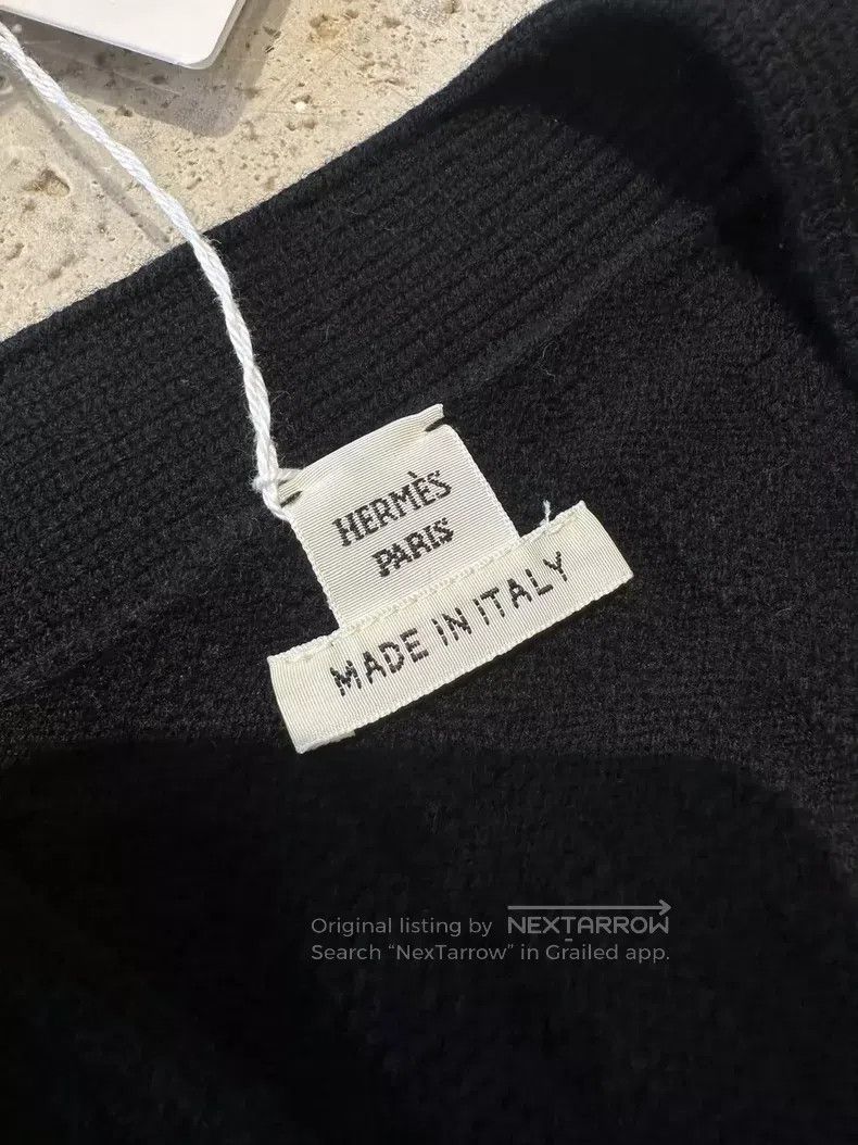 Hermes Hermes Knitted Cardigan Sweater Black Size XXS / US 00 / IT 34 - 3 Thumbnail