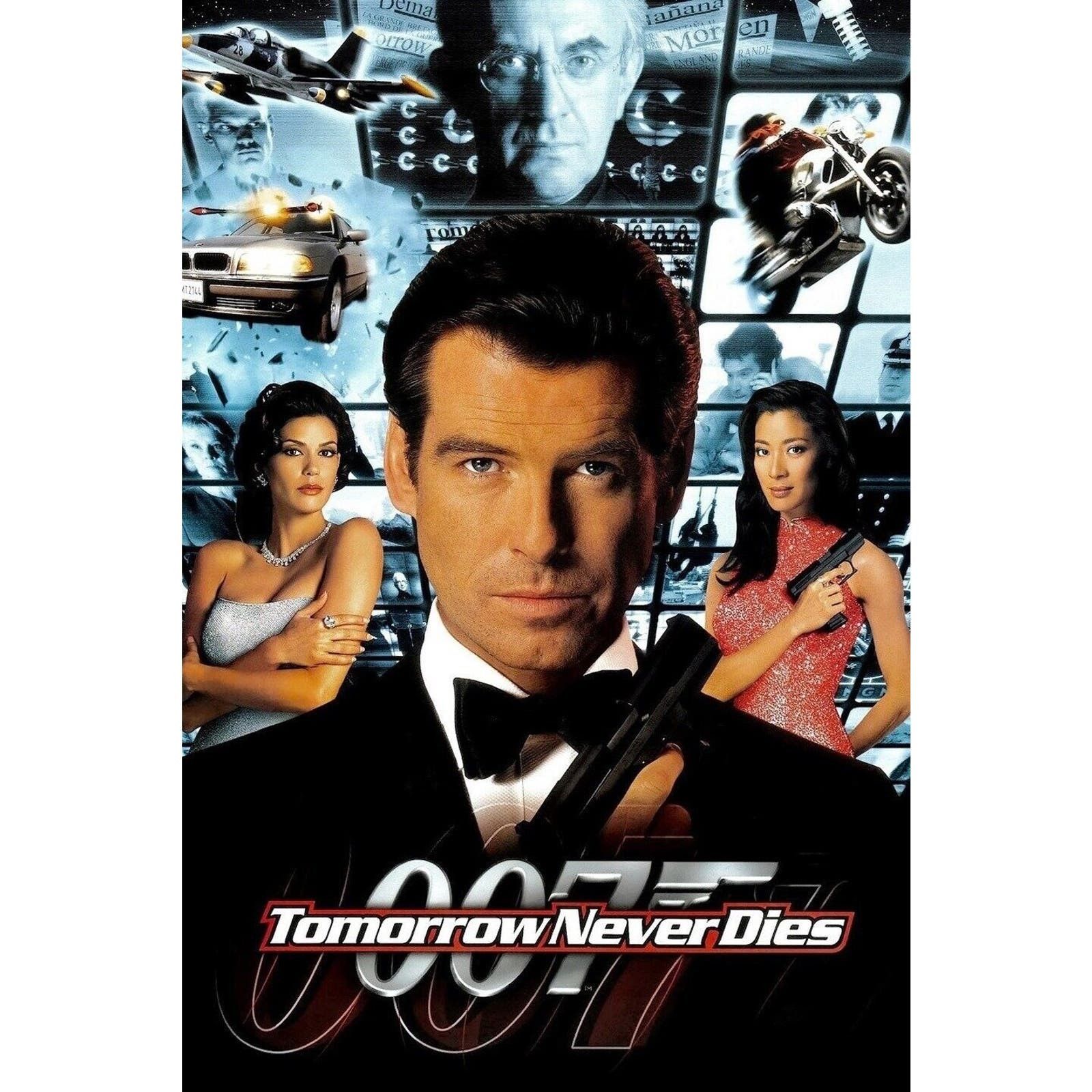 Vintage Vintage 90s 007 Tomorrow Never Dies Movie Promo L/S Shirt Size US XL / EU 56 / 4 - 5 Thumbnail