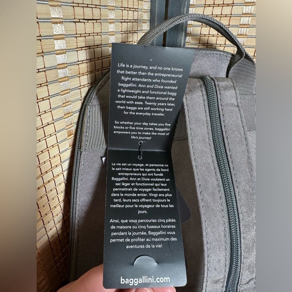 Other NWT- Baggallini Back to Basics Backpack -Steel Mini Backpack Size ONE SIZE - 9 Thumbnail