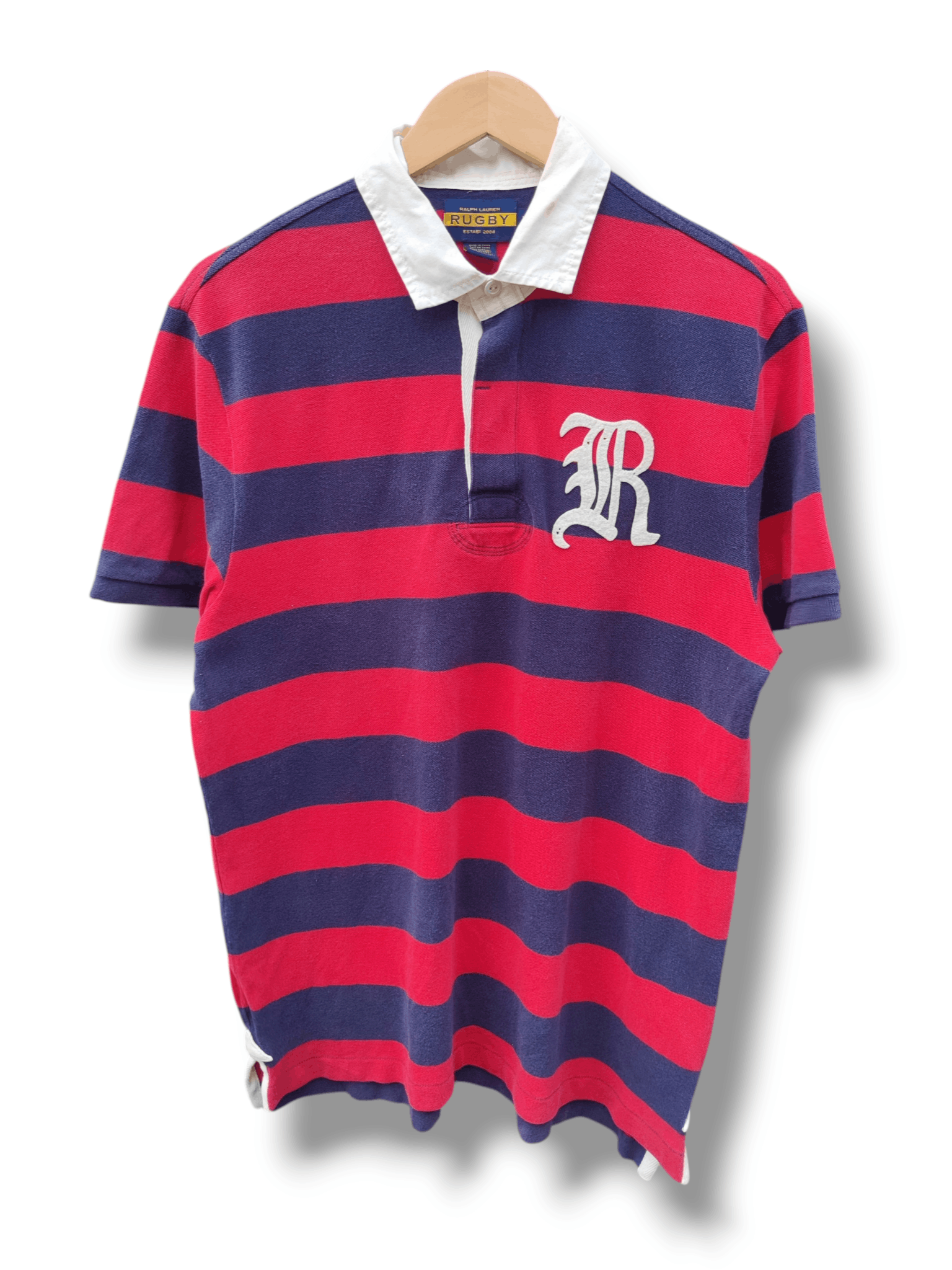 Ralph Lauren Vintage Sun Faded Ralph Lauren Rugby Stripe Shirt Size US L / EU 52-54 / 3 - 1 Thumbnail
