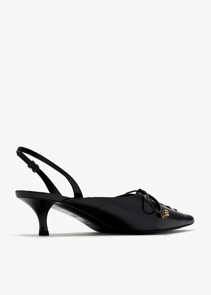 Givenchy o1n1vont0326 Lace-Up Slingback Pumps in Black Size US 6.5 / IT 36.5 - 2 Thumbnail
