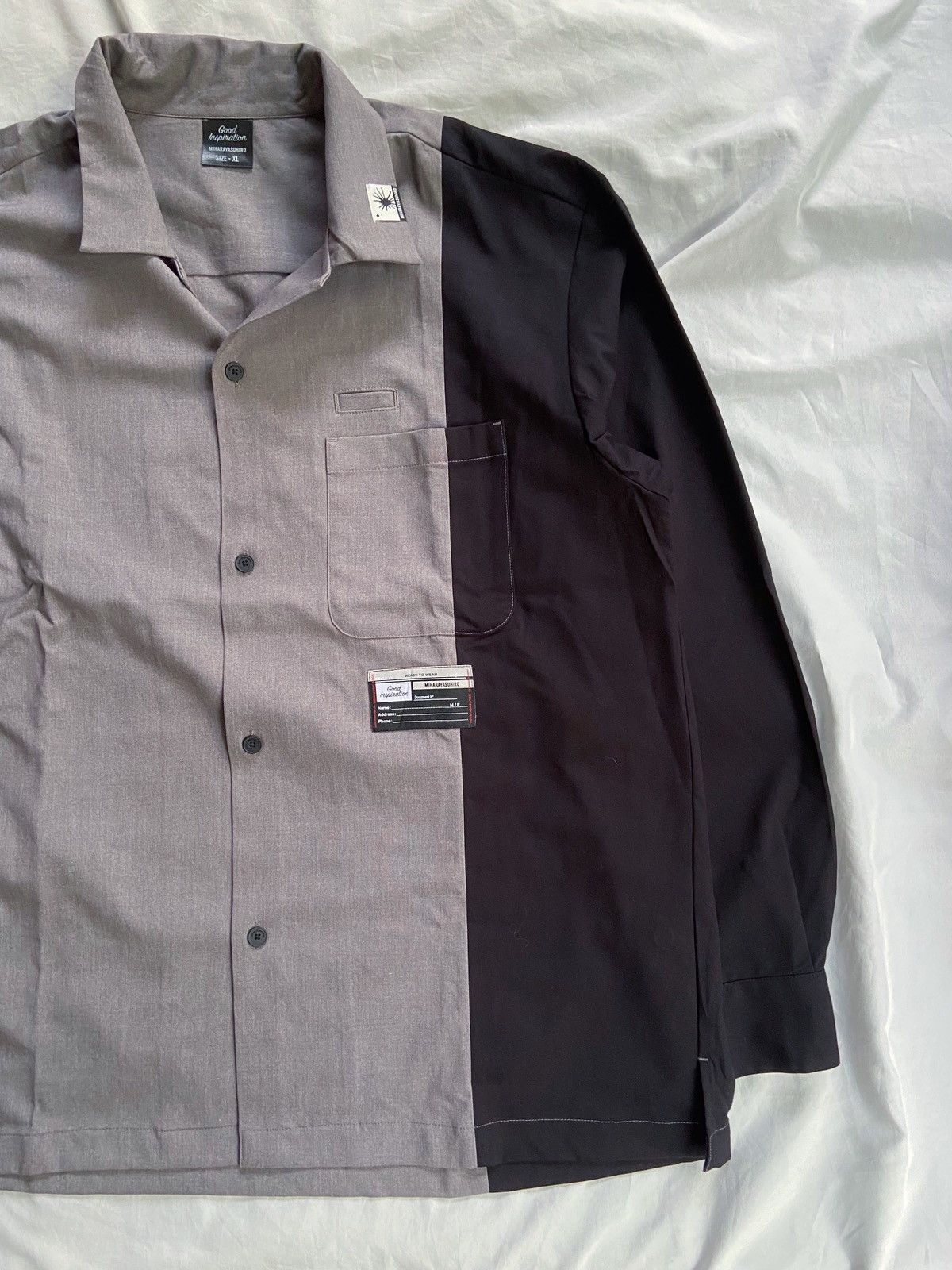 GU × Maison MIHARA YASUHIRO MIHARAYASUHIRO x G.U TWO TONE COLORS BUTTON DOWN SHIRT Size US XL / EU 56 / 4 - 3 Thumbnail