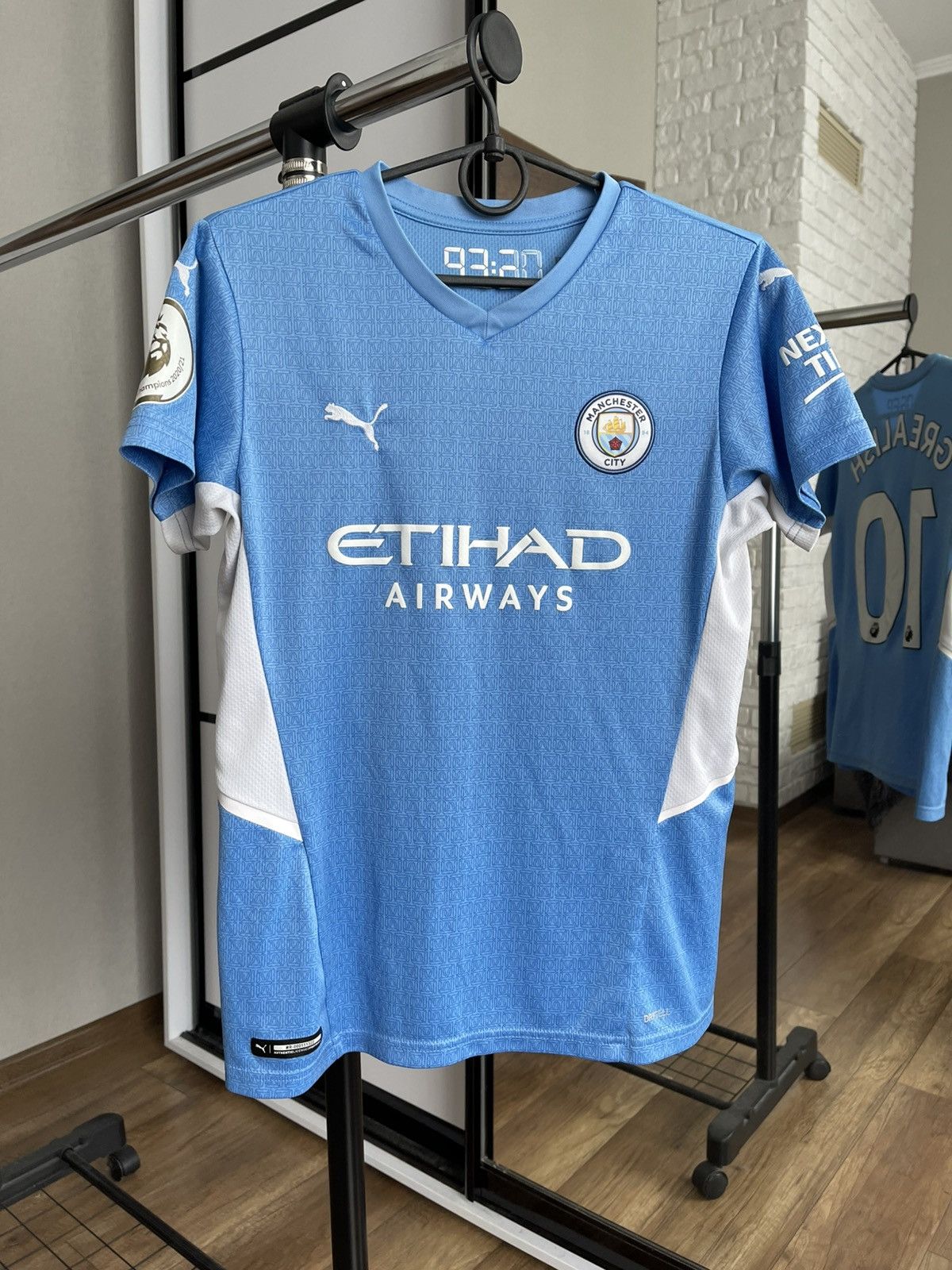 Puma 2021/2022 Puma Manchester City Grealish Soccer Jersey Tee Size US S / EU 44-46 / 1 - 8 Thumbnail