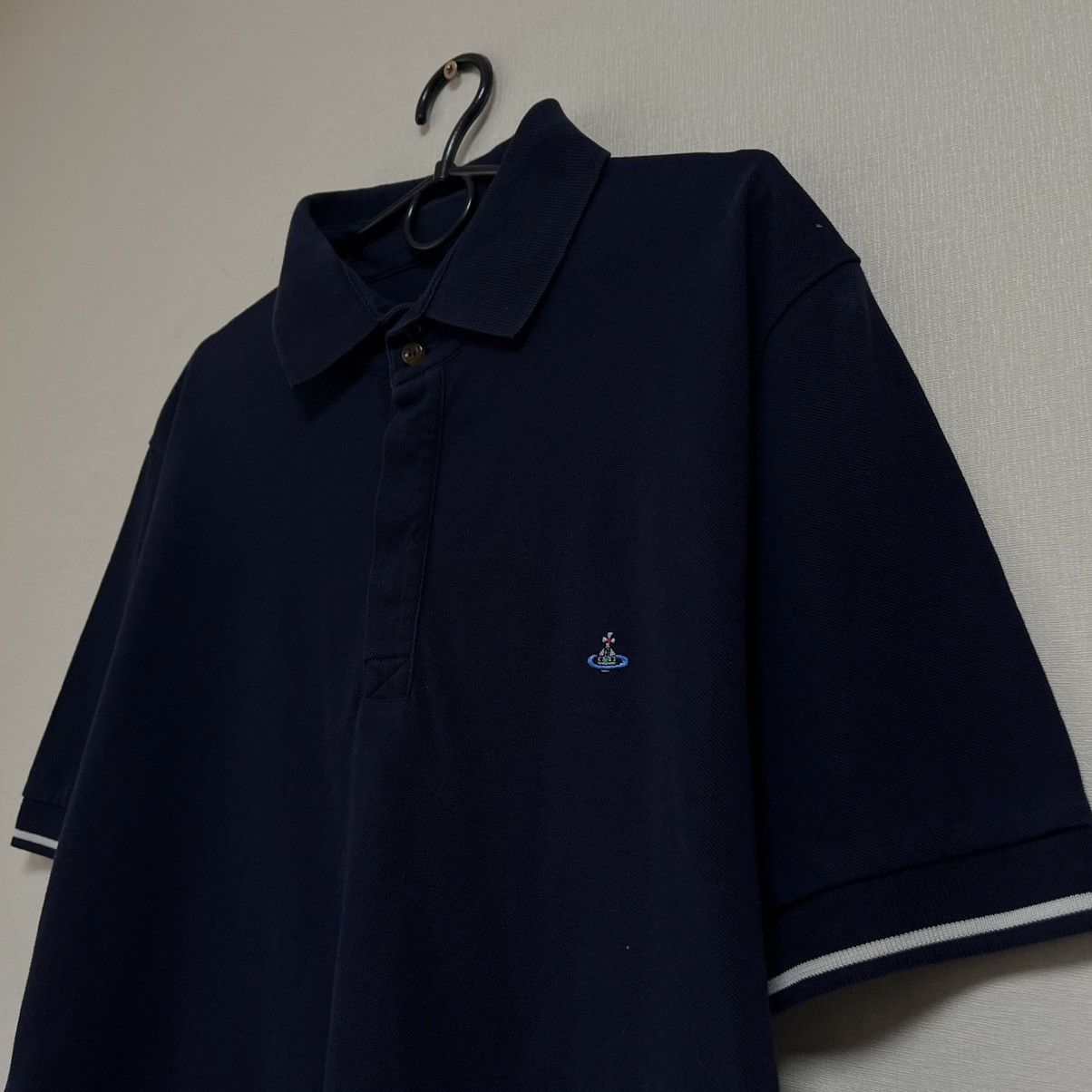 Vivienne Westwood Vivienne Westwood Polo T-Shirt Vintage Small Orb Logo Luxury Size US XL / EU 56 / 4 - 2 Thumbnail