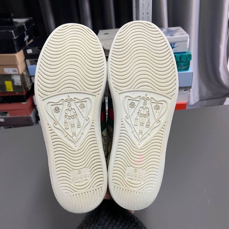 Gucci Gucci Stylish Low-Top Sneakers in Dark Wood - Size US 6.5 / EU 39-40 - 4 Thumbnail