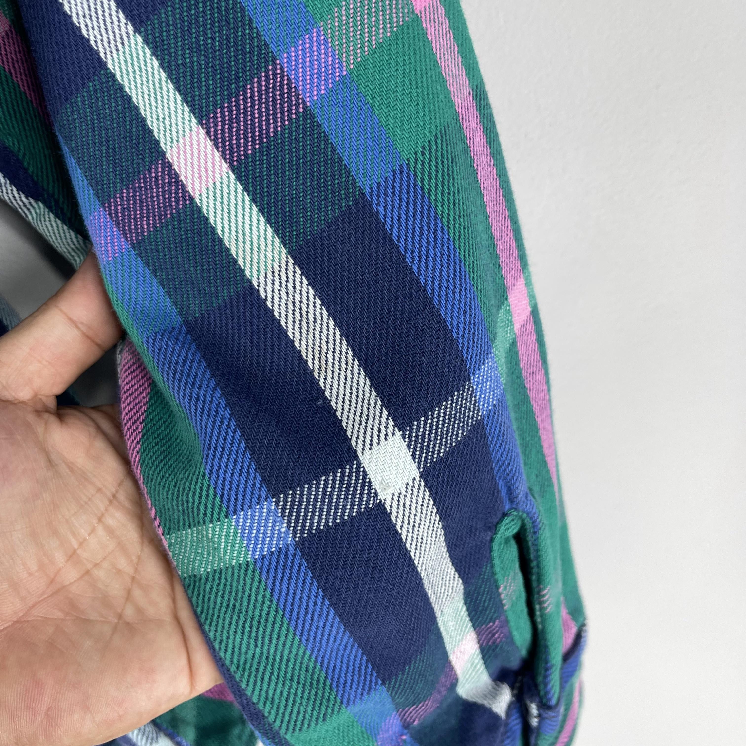 Flannel Vintage FIVE BROTHERS Checkered Double Pocket Flannel Size M / US 6-8 / IT 42-44 - 9 Thumbnail