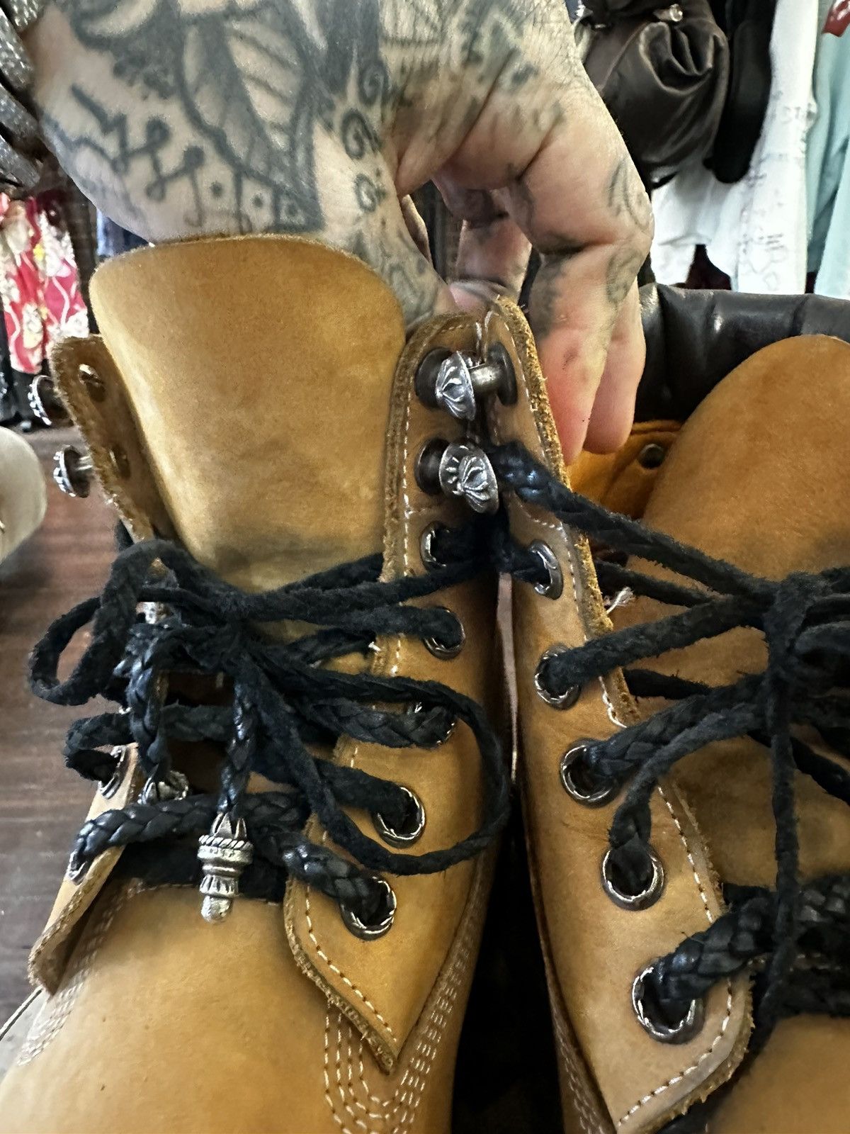 Chrome Hearts × Timberland CHROME HEARTS TIMBERLAND TIMBS BOOTS 11 11.5 Size US 11 / EU 44 - 15 Thumbnail