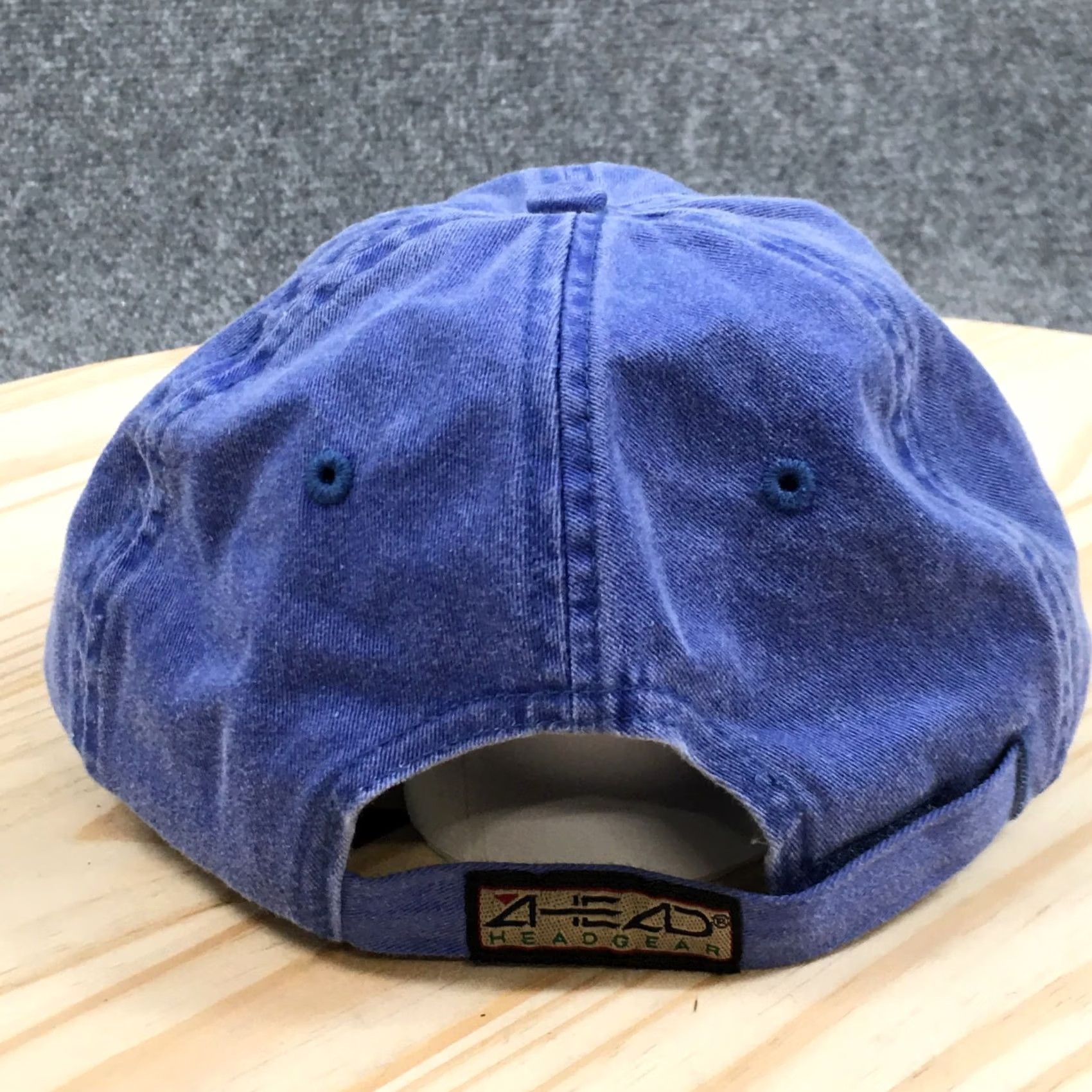 Vintage Ahead Blue Canvas Baseball Cap OS Mens Embroidered Longboat Key Florida Summer Hat Size ONE SIZE - 7 Thumbnail