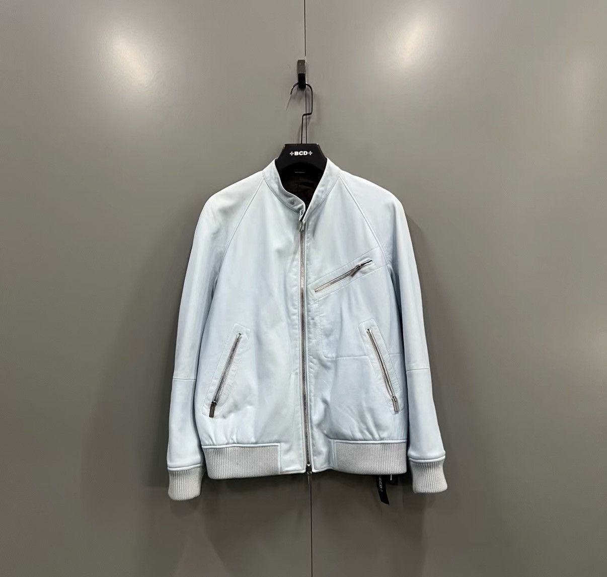 Hermes Hermès Light Blue Reversible Leather Jacket J41 Size US M / EU 48-50 / 2 - 2 Thumbnail
