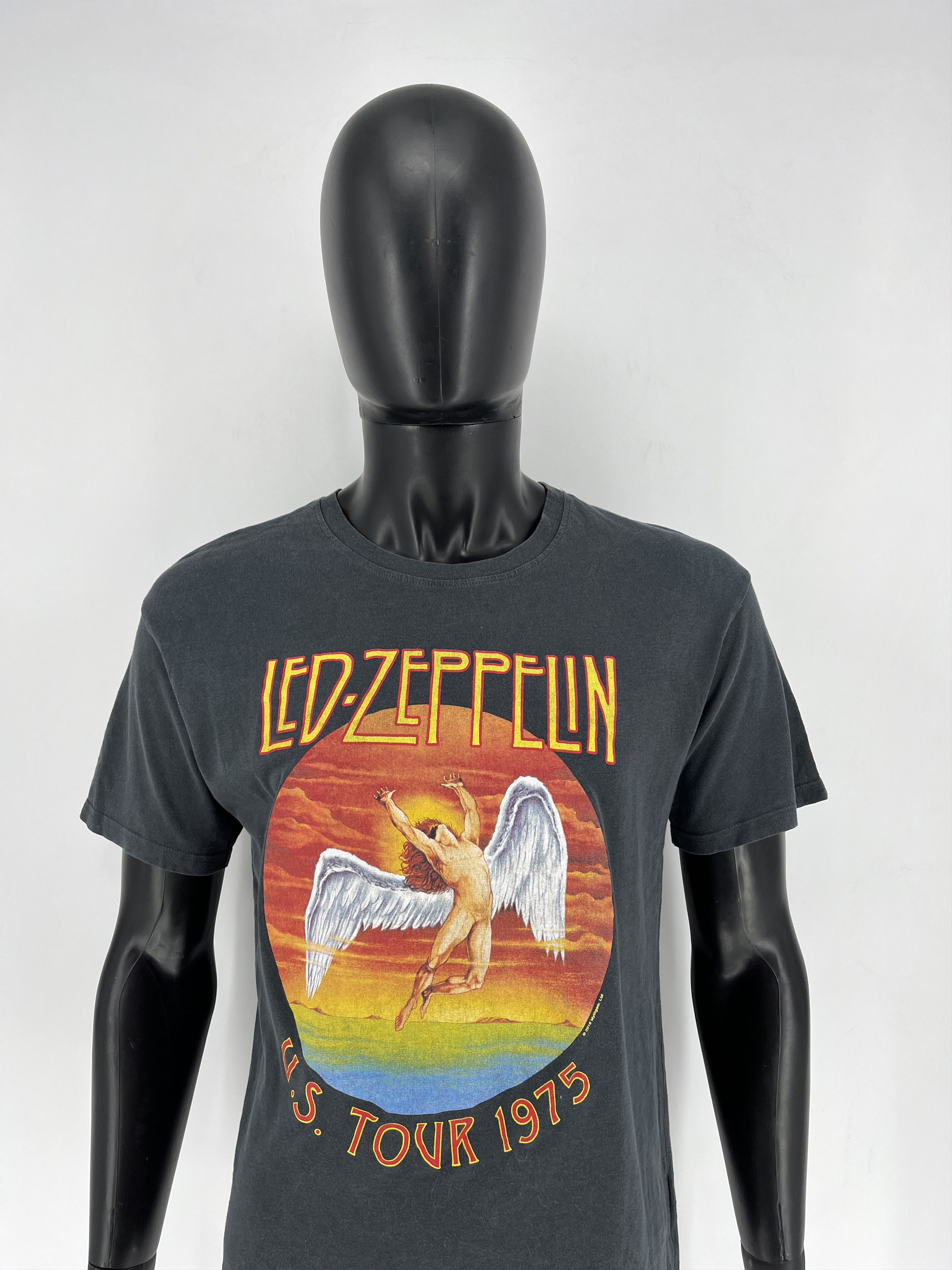 Band Tees × Vintage Vintage Y2K 00s Led Zeppelin U.S. Tour 1975 Band T-Shirt Size US M / EU 48-50 / 2 - 1 Thumbnail