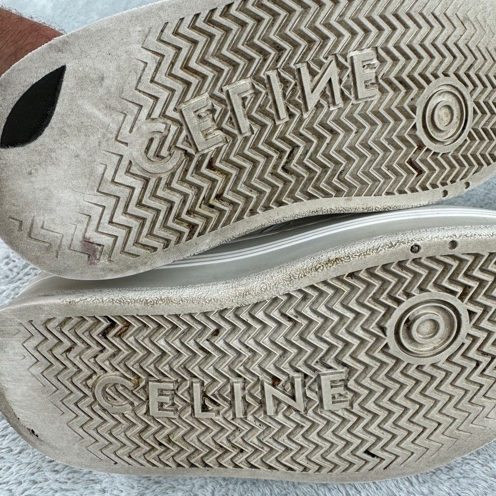 Celine CELINE white Leather Block Platform Sneakers Women’s Size 3 Size US 6 / IT 36 - 3 Thumbnail