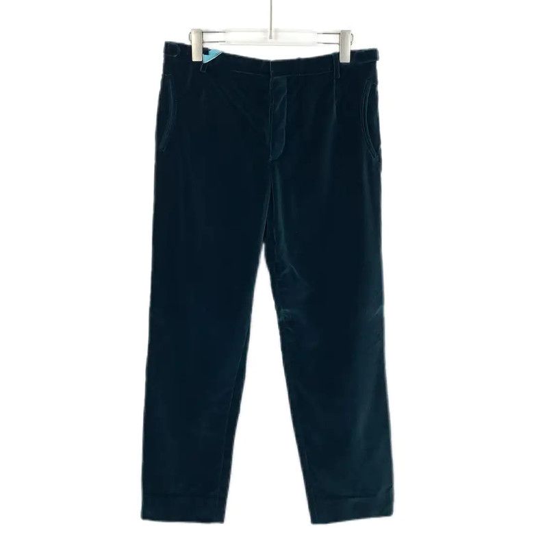 Burberry Burberry Blue Cotton Casual Pants for Men Size US 30 / EU 46 - 1 Thumbnail