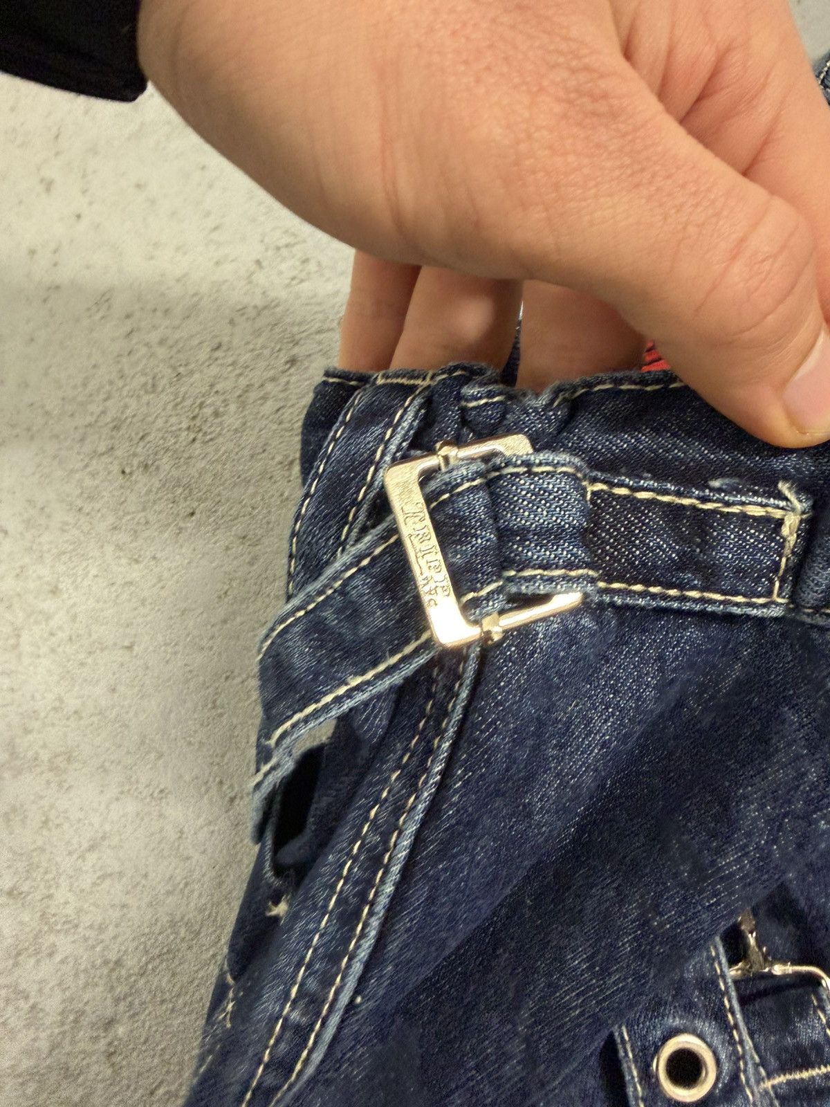 Tripp NYC Tripp Nyc Multi-laces Rivets Wide Transformed Pants Size US 32 / EU 48 - 16 Thumbnail